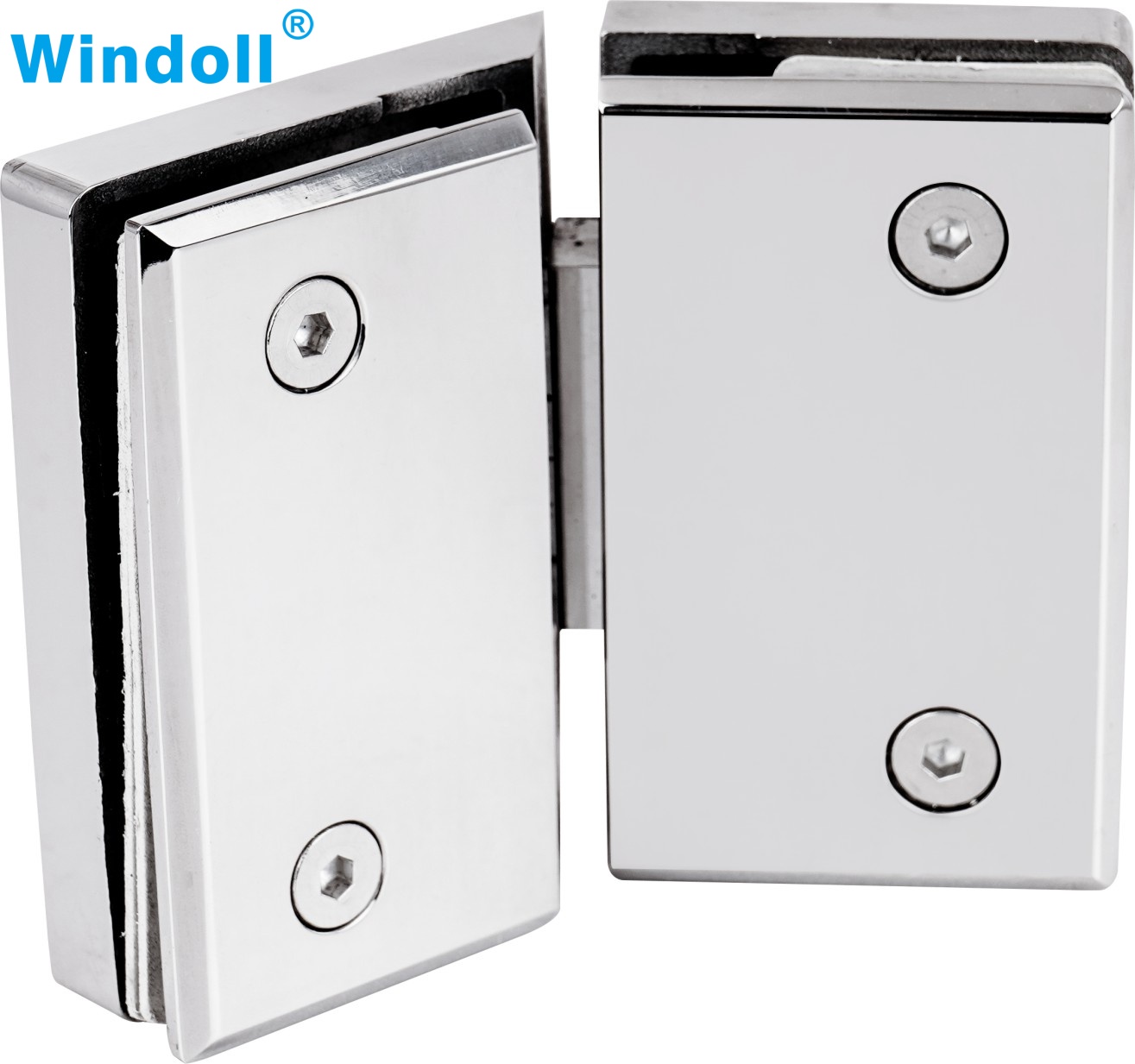 Customized Stainless Steel Shower Hinge Bevel Edge Glass Door Glass Wall Bathroom Accessories Factory Customization