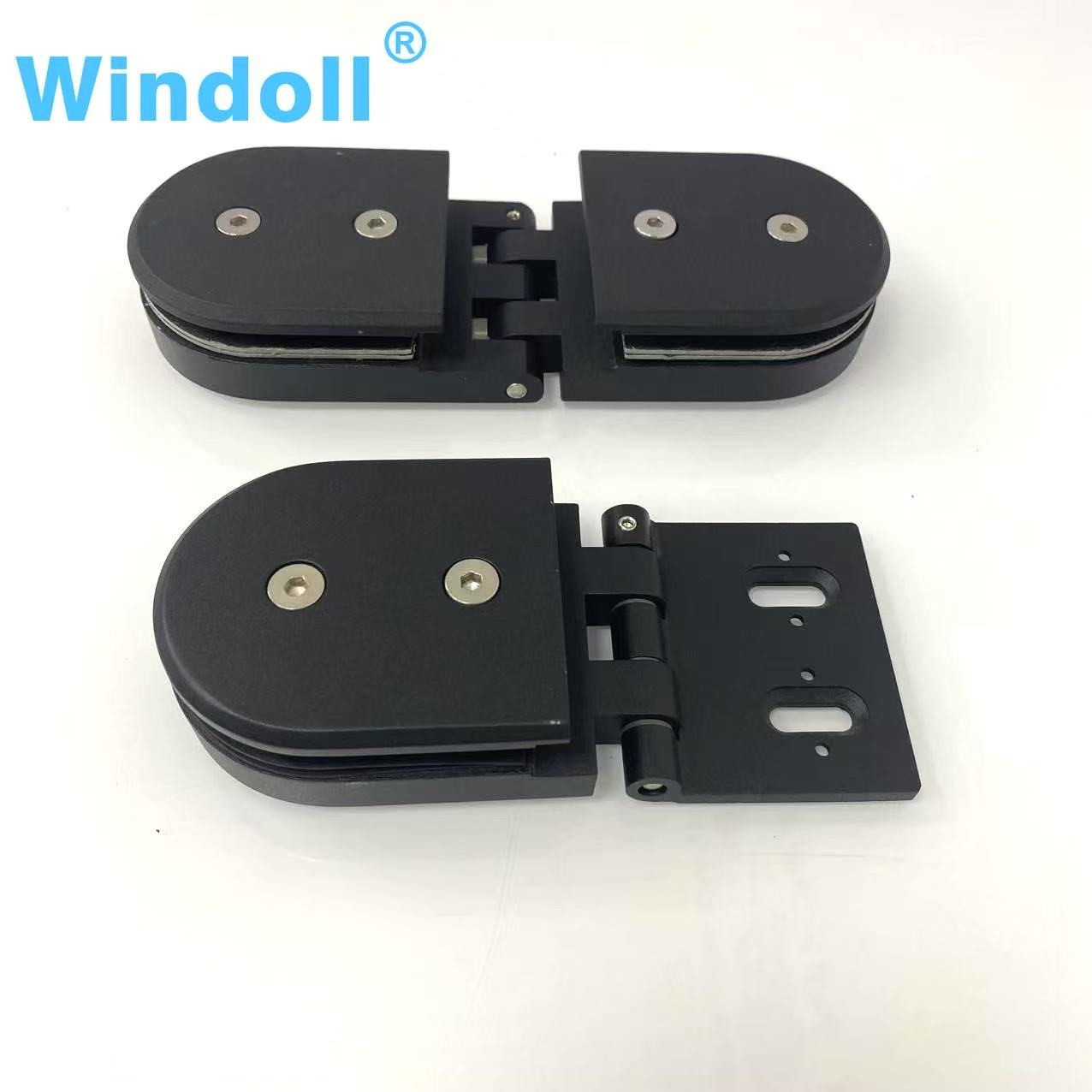 Wall to Glass, Glass to Wall Stainless Steel Hinge Glass Door Shower Door Hinge Bathroom 180 Degree Glass Clamps Shower Hinge