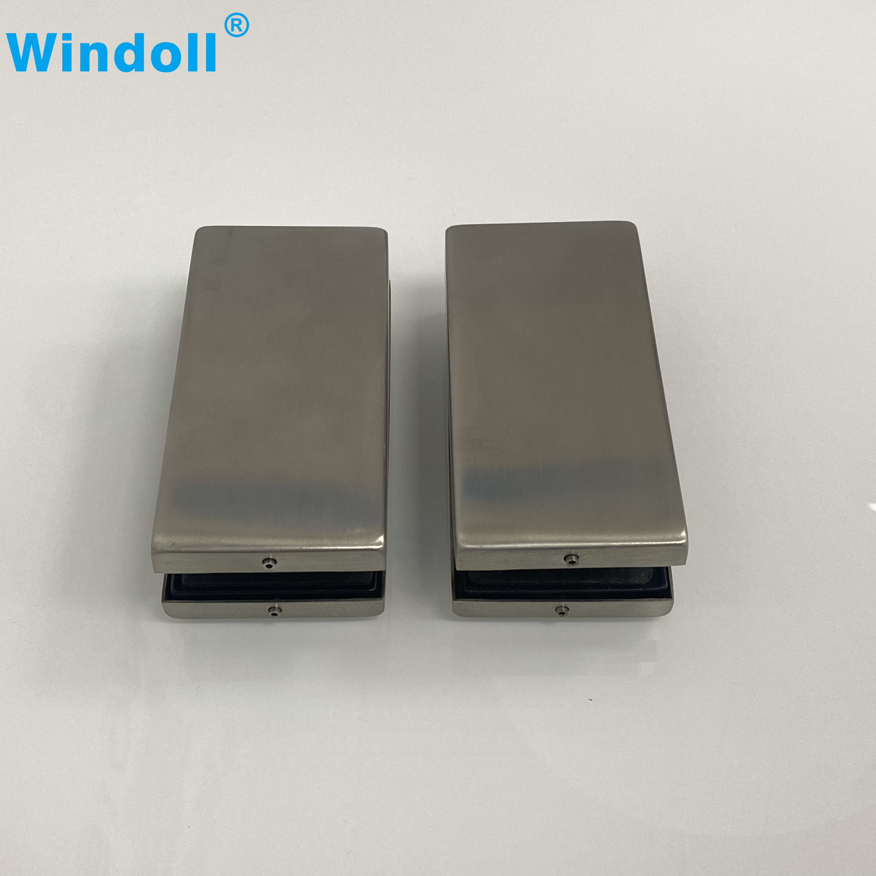 Upper And Bottom Hardware Stainless Steel Patch Fitting Glass Door