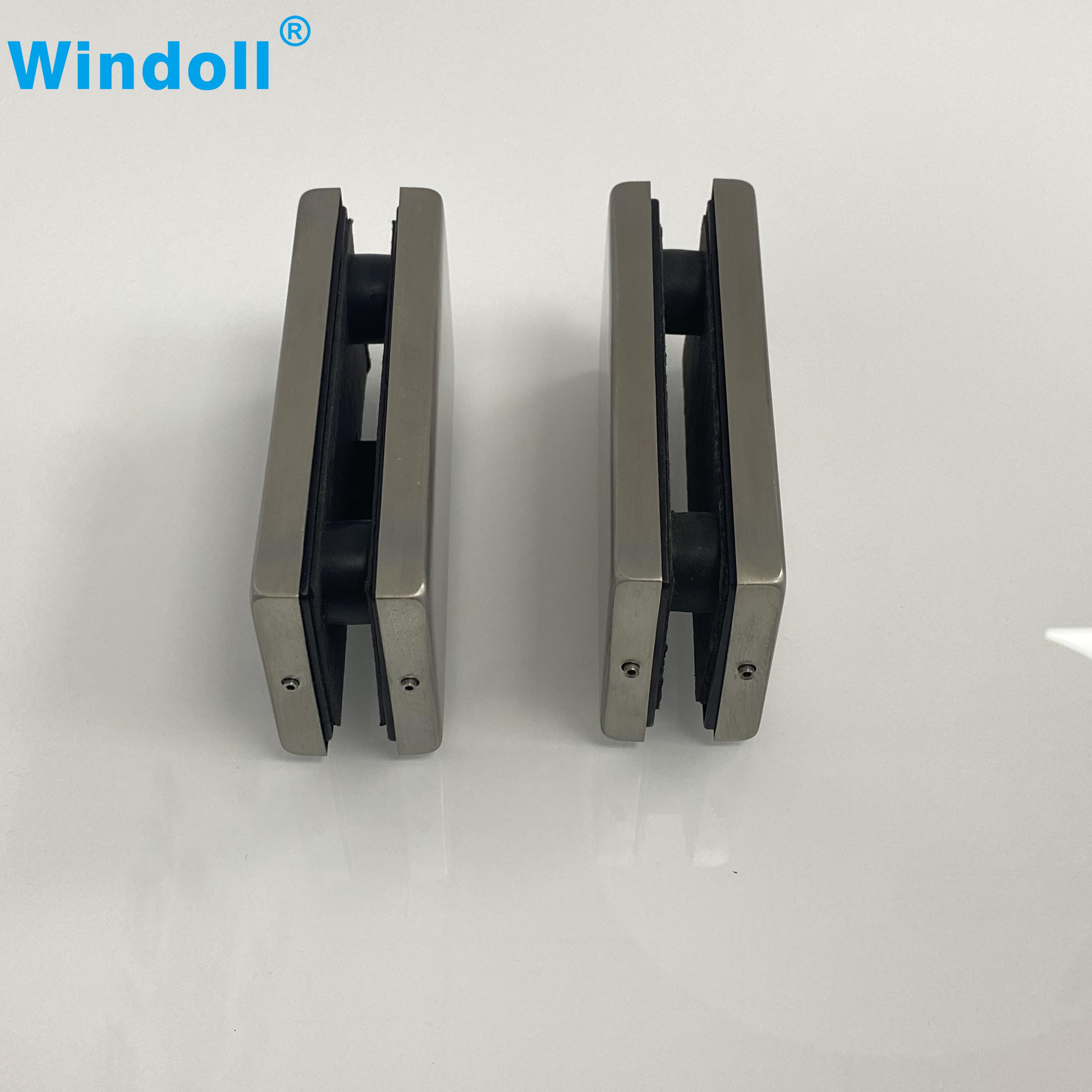 Upper And Bottom Hardware Stainless Steel Patch Fitting Glass Door