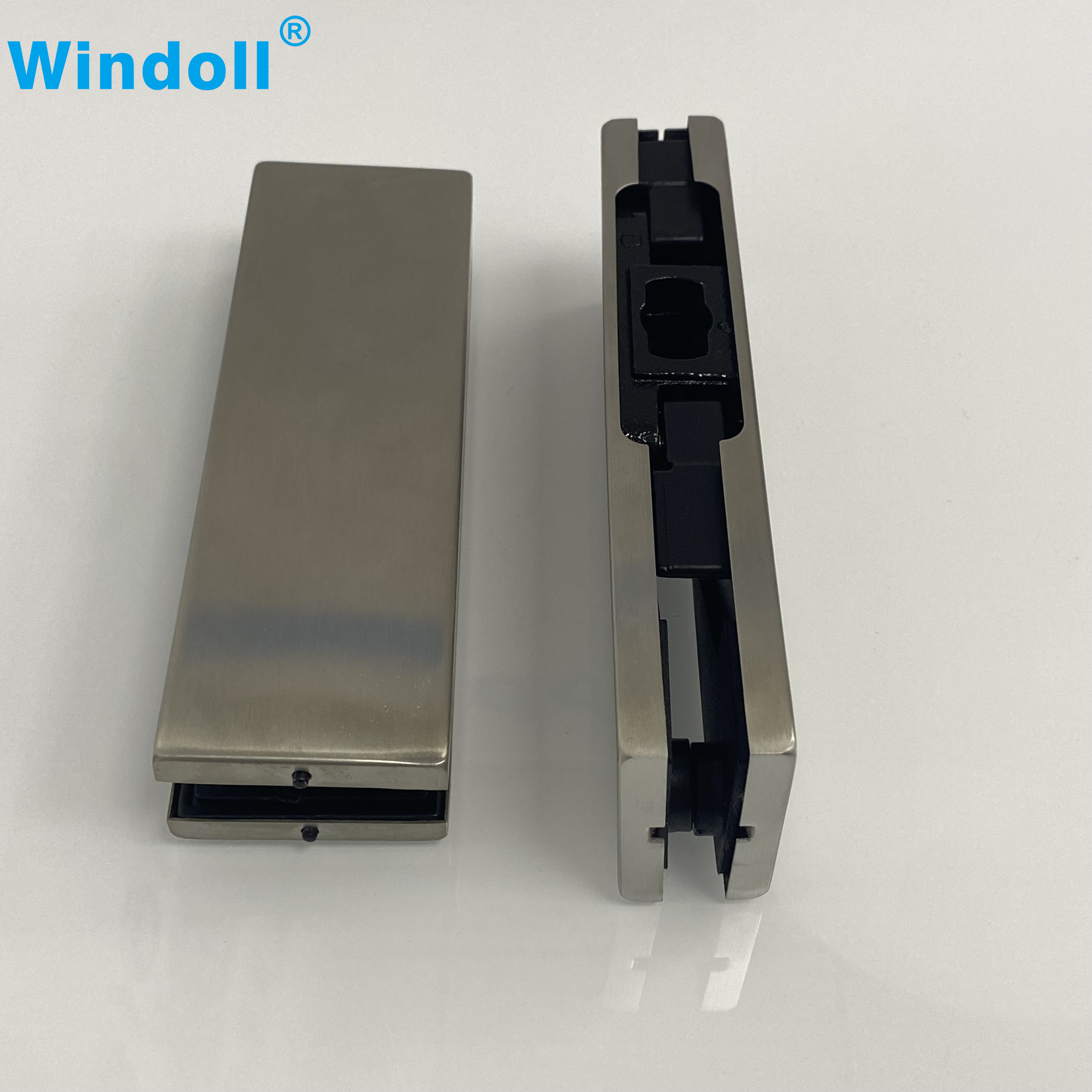 Frameless Glass Door Accessories Stainless Steel Zinc Alloy Patch Fitting Glass Clamp