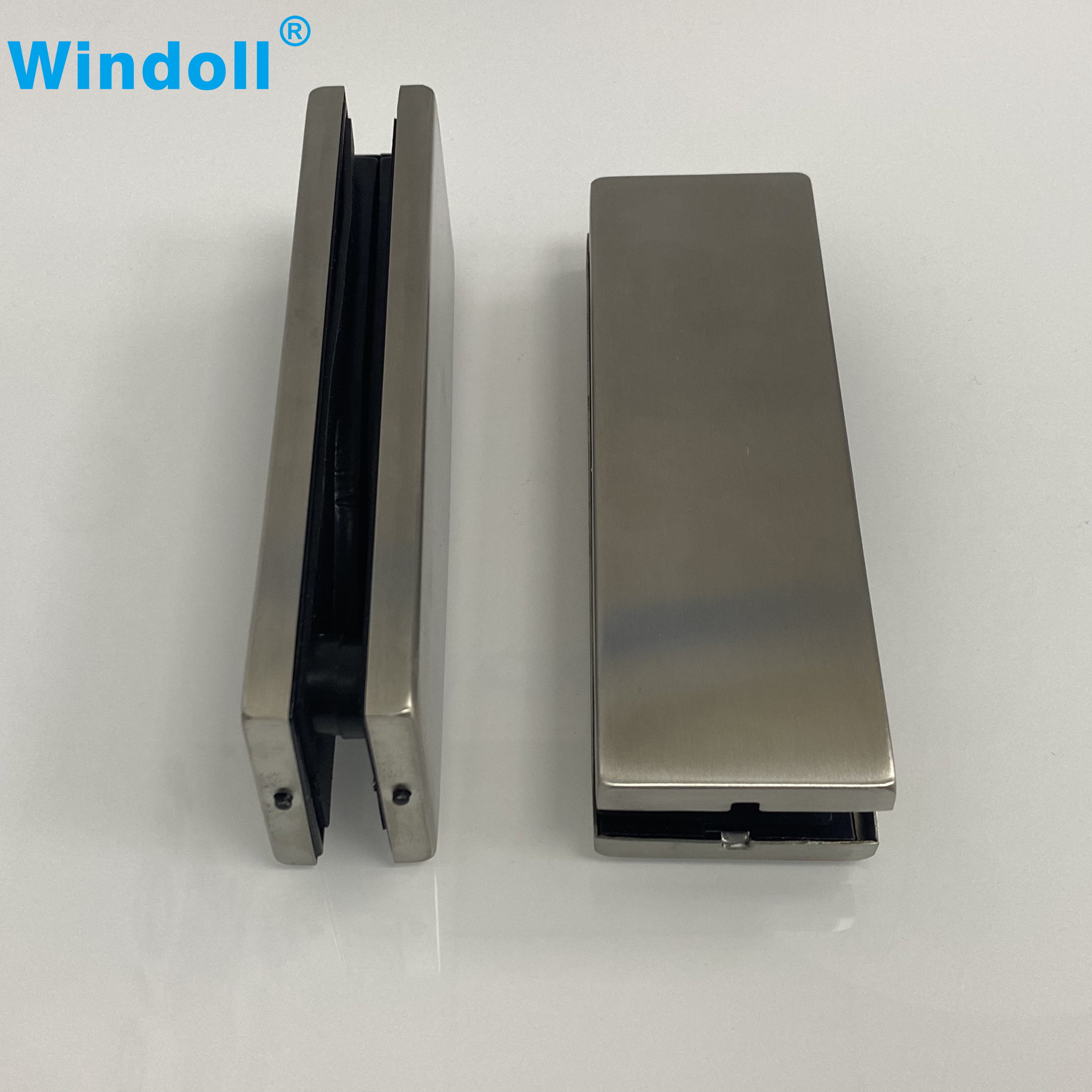 Frameless Glass Door Accessories Stainless Steel Zinc Alloy Patch Fitting Glass Clamp