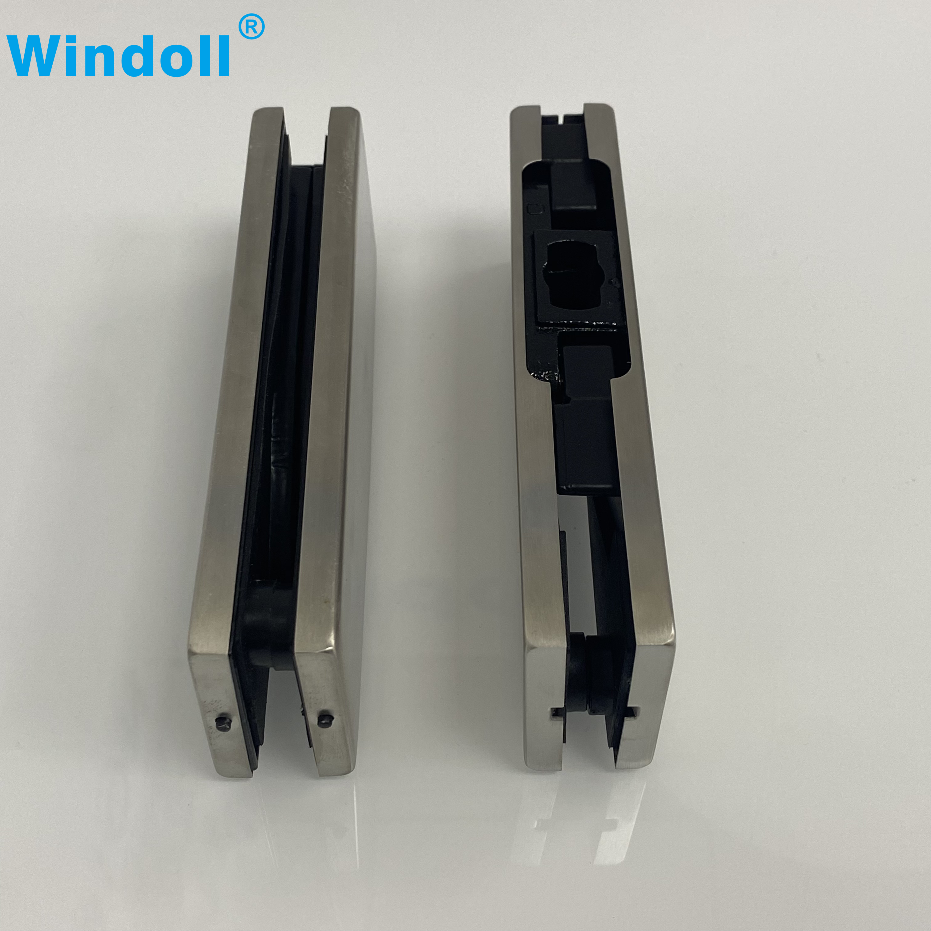 Frameless Glass Door Accessories Stainless Steel Zinc Alloy Patch Fitting Glass Clamp