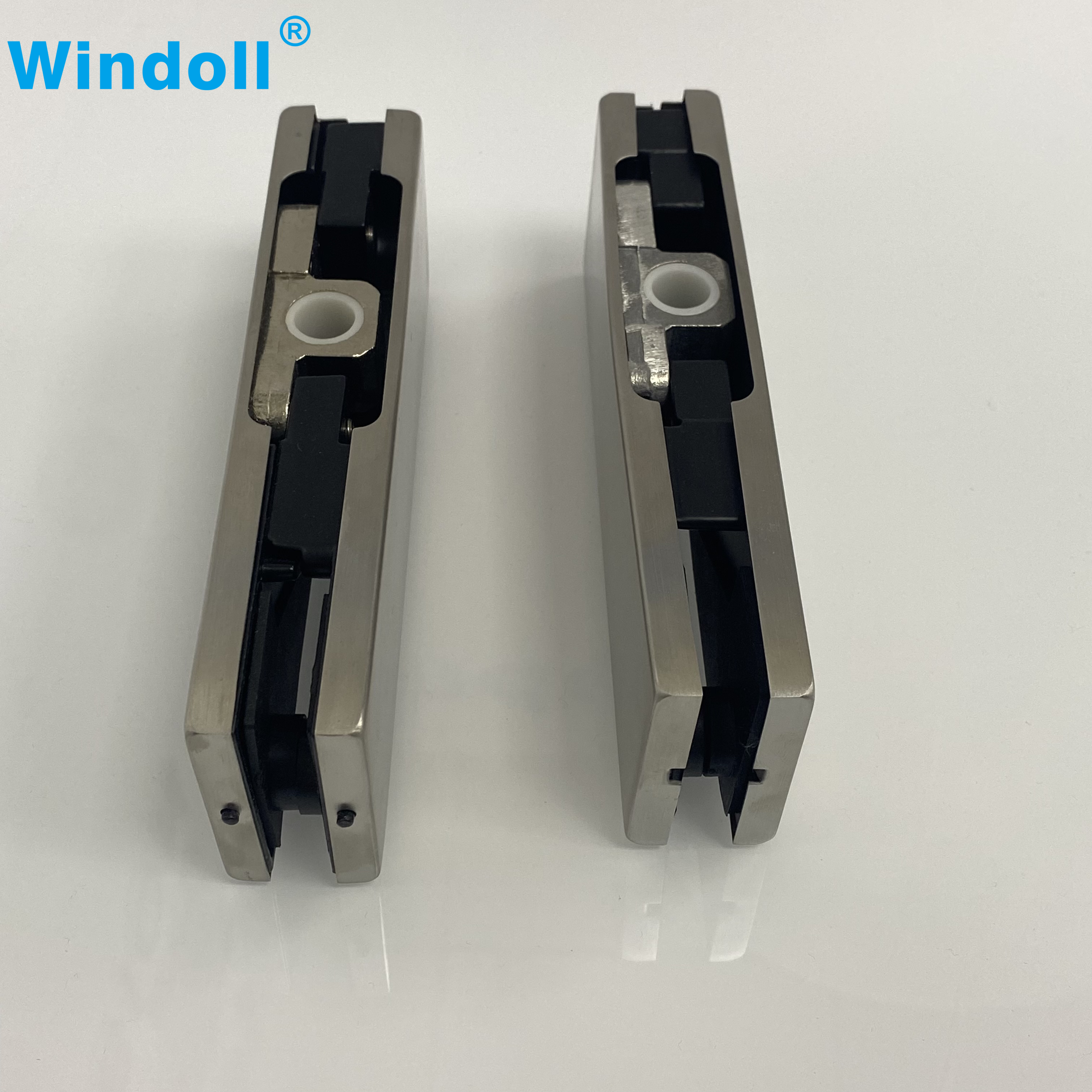 Popular Selling Sliding Frameless Entrance Interior Door Patch Fitting SS304 Aluminium Alloy Upper Clip , Patch Fitting
