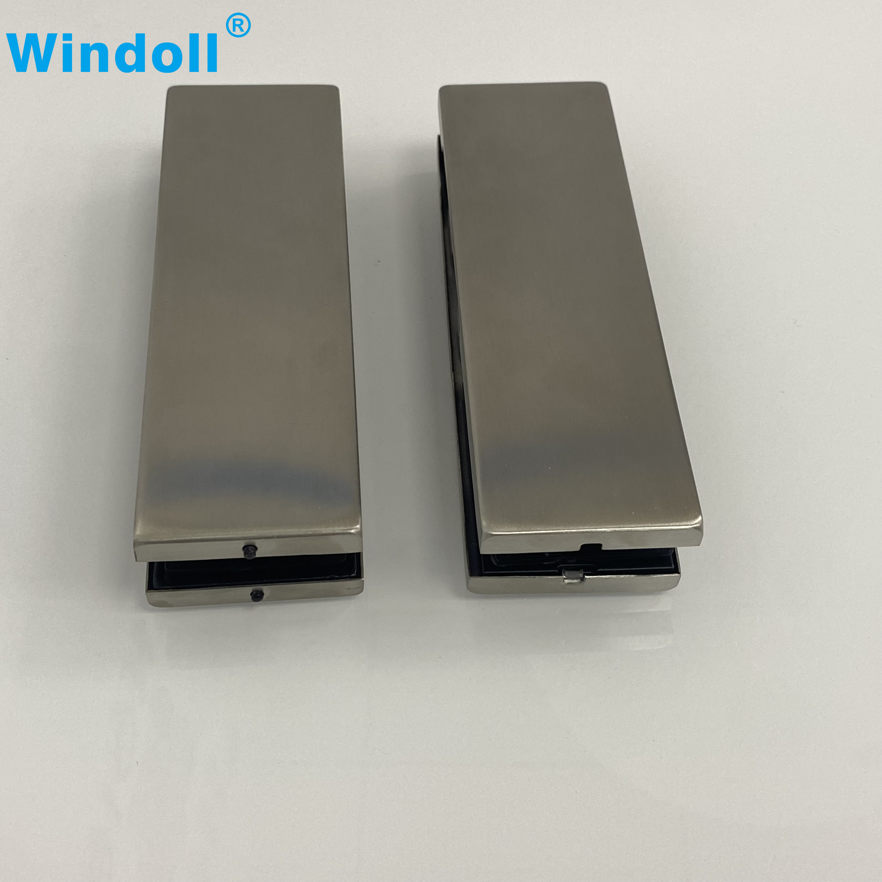 Popular Selling Sliding Frameless Entrance Interior Door Patch Fitting SS304 Aluminium Alloy Upper Clip , Patch Fitting
