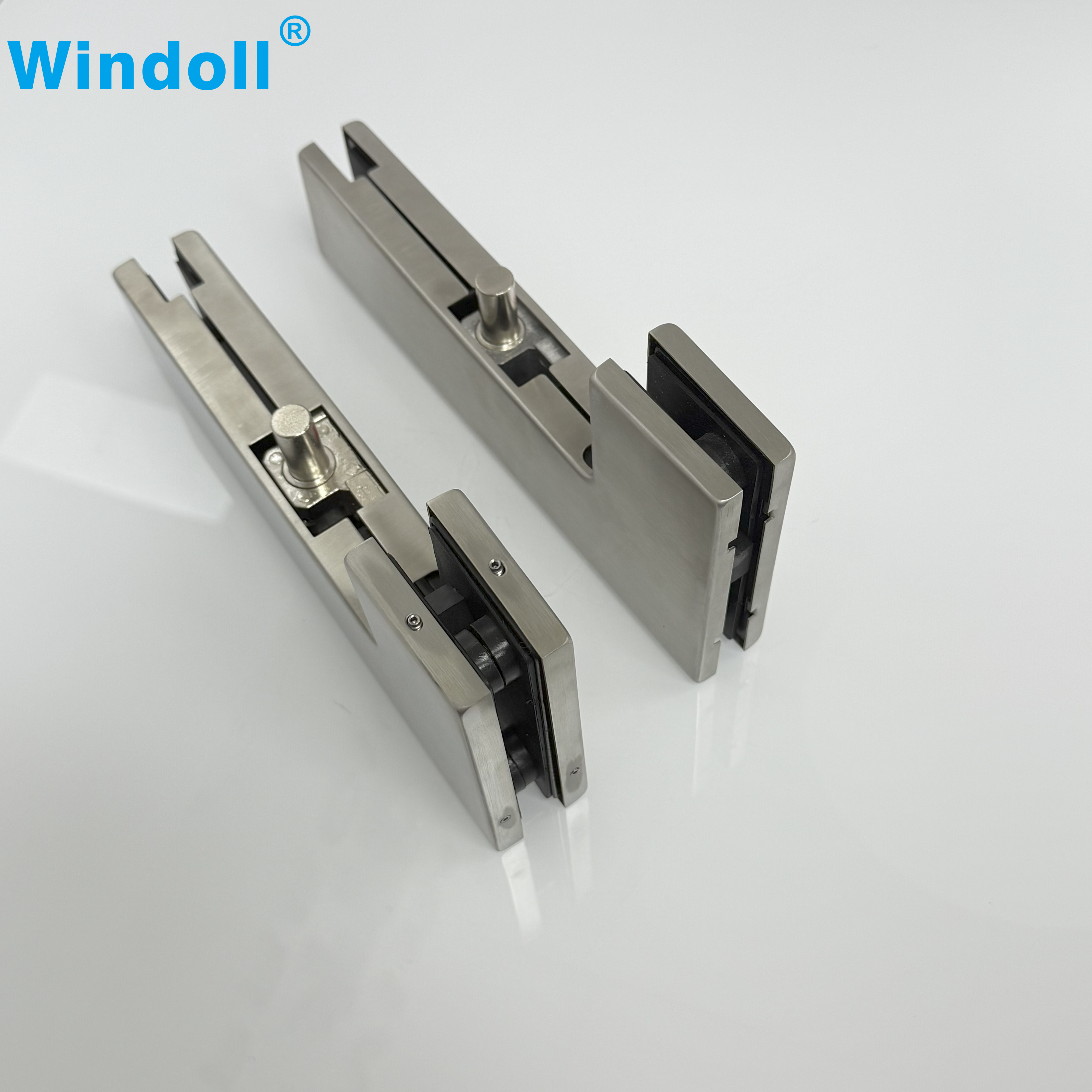 Frameless Hardware Steel Satin/Sanding Patch Fitting For Glass Mounting Clamp
