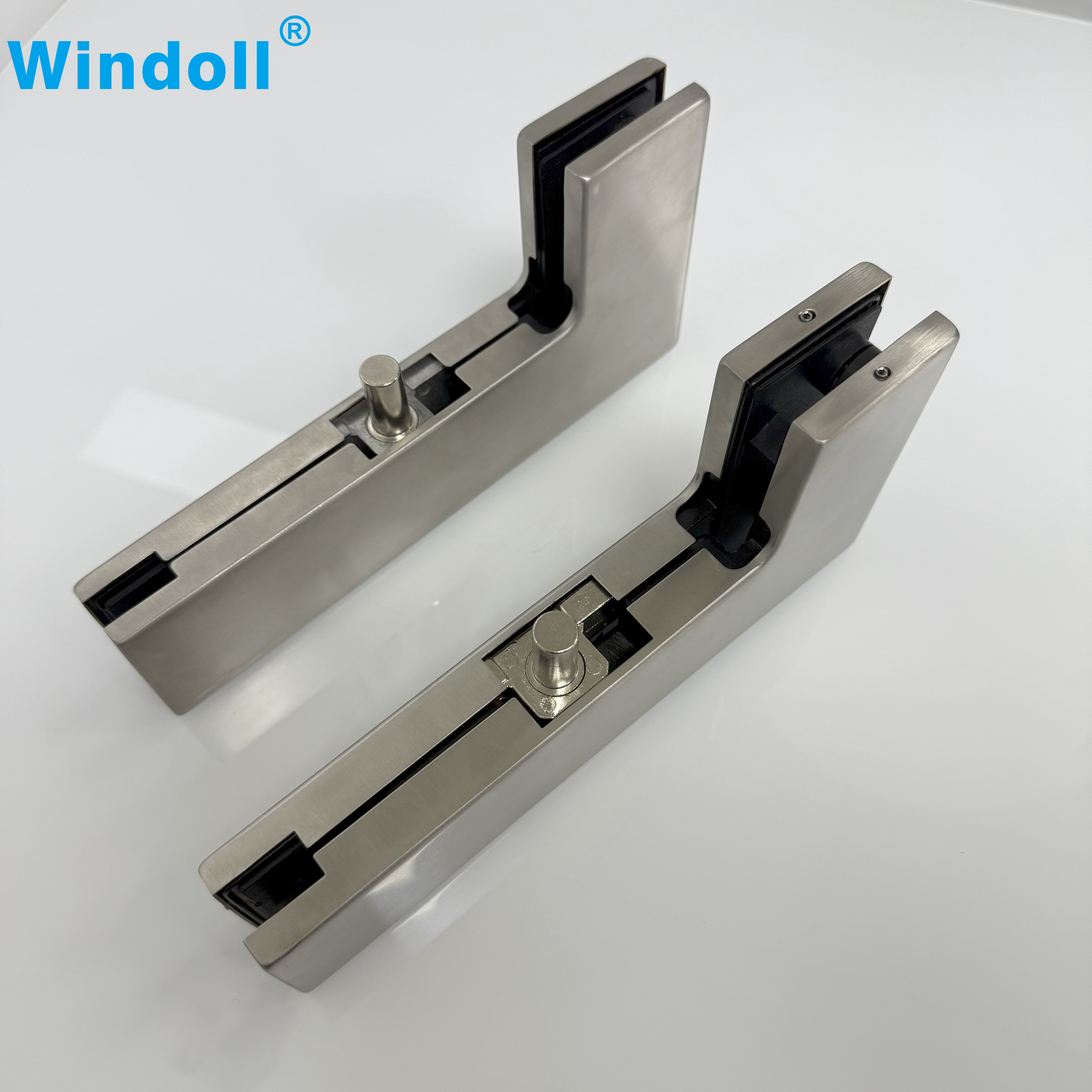 Frameless Hardware Steel Satin/Sanding Patch Fitting For Glass Mounting Clamp
