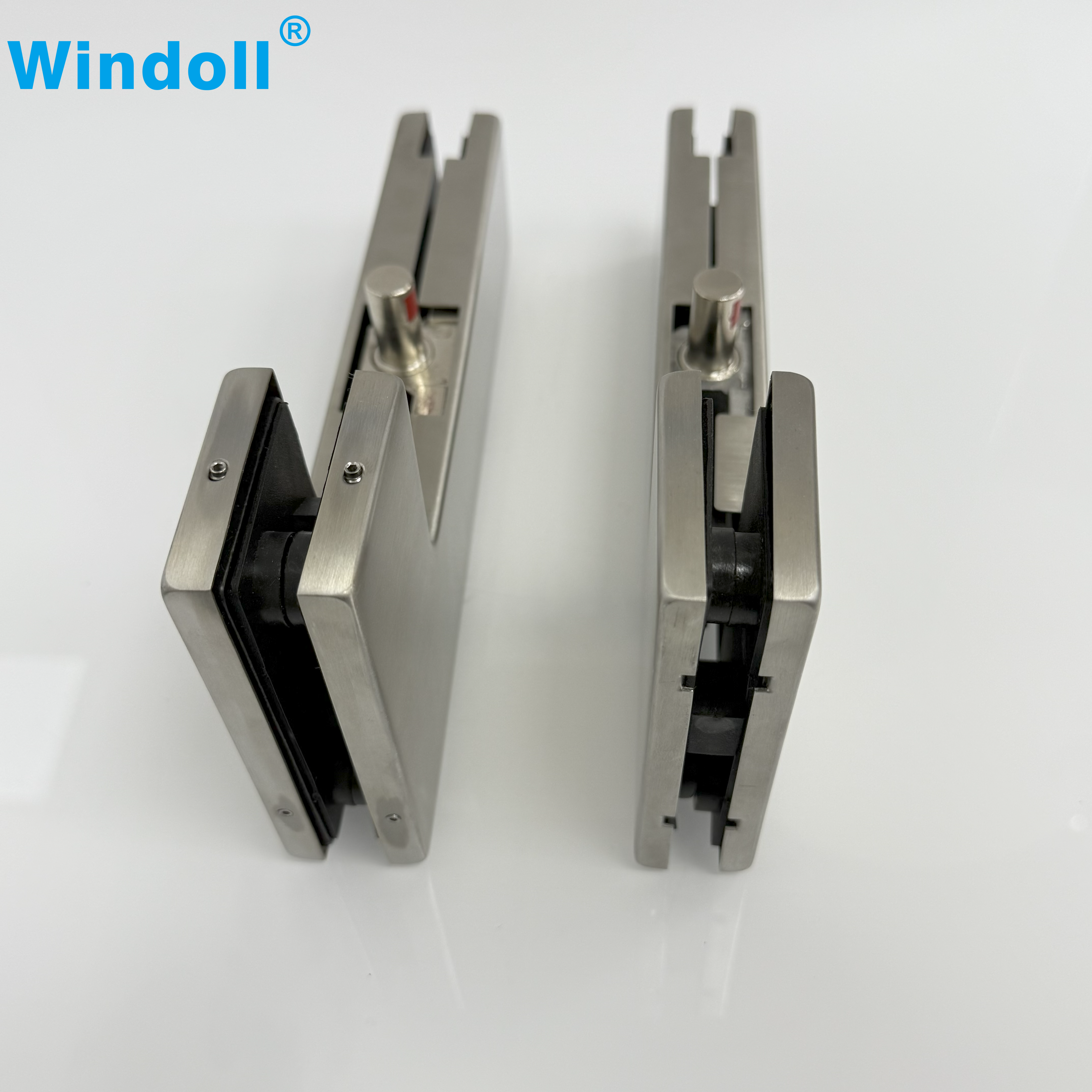 Frameless Hardware Steel Satin/Sanding Patch Fitting For Glass Mounting Clamp