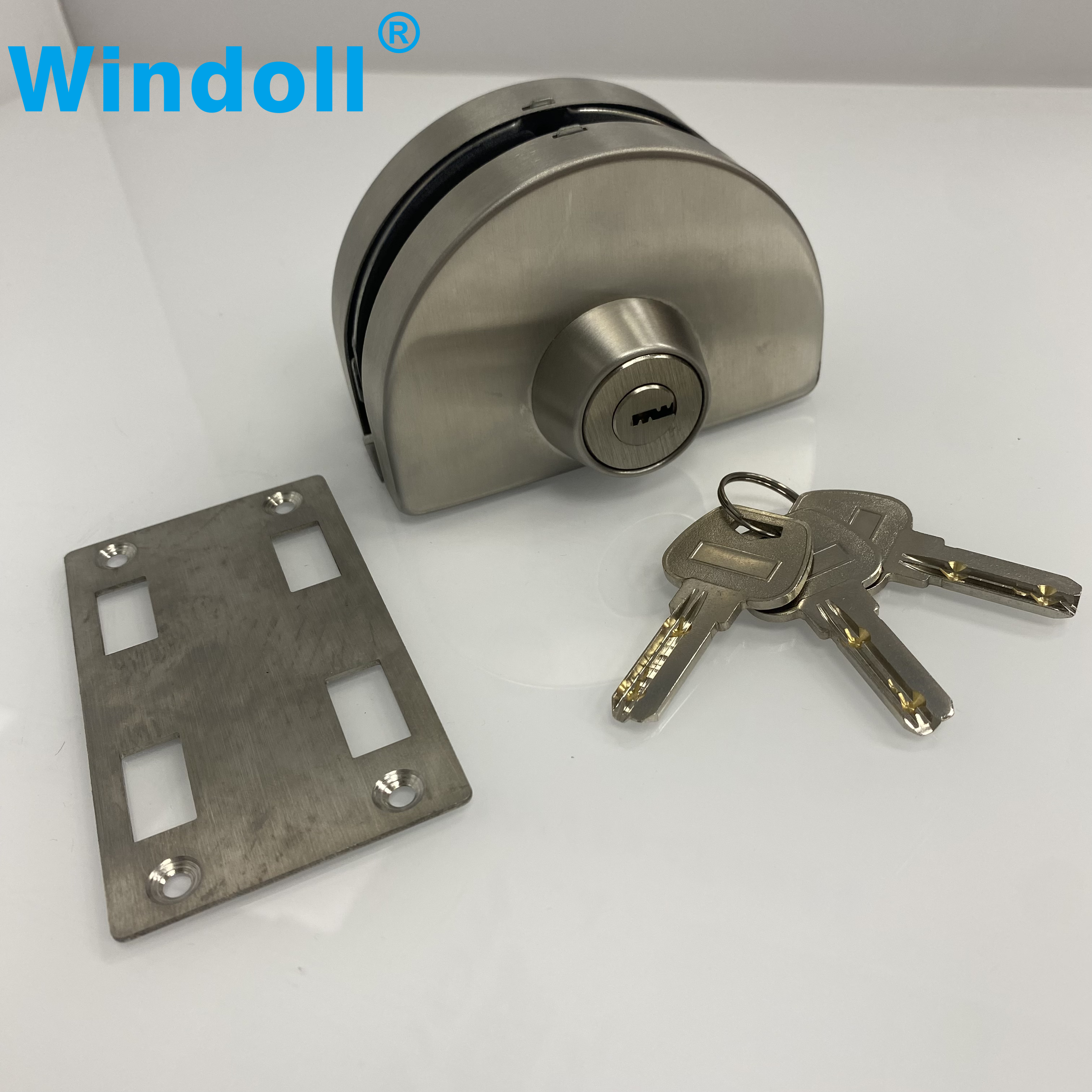 Wholesale Quick Simple Installation Cost Effectiveness Durable Stainless Steel Frameless Toughened Glass Door Lock