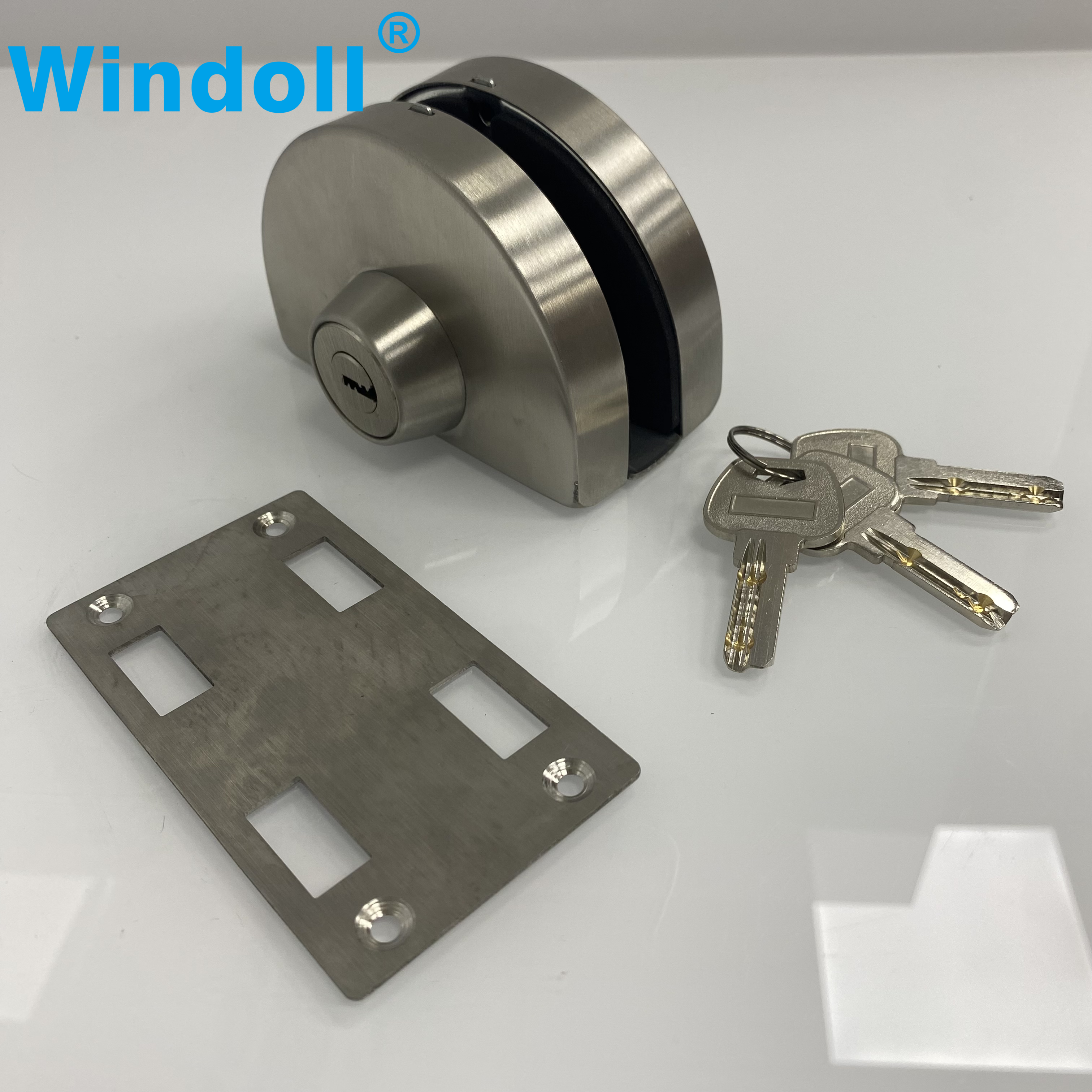 Wholesale Quick Simple Installation Cost Effectiveness Durable Stainless Steel Frameless Toughened Glass Door Lock