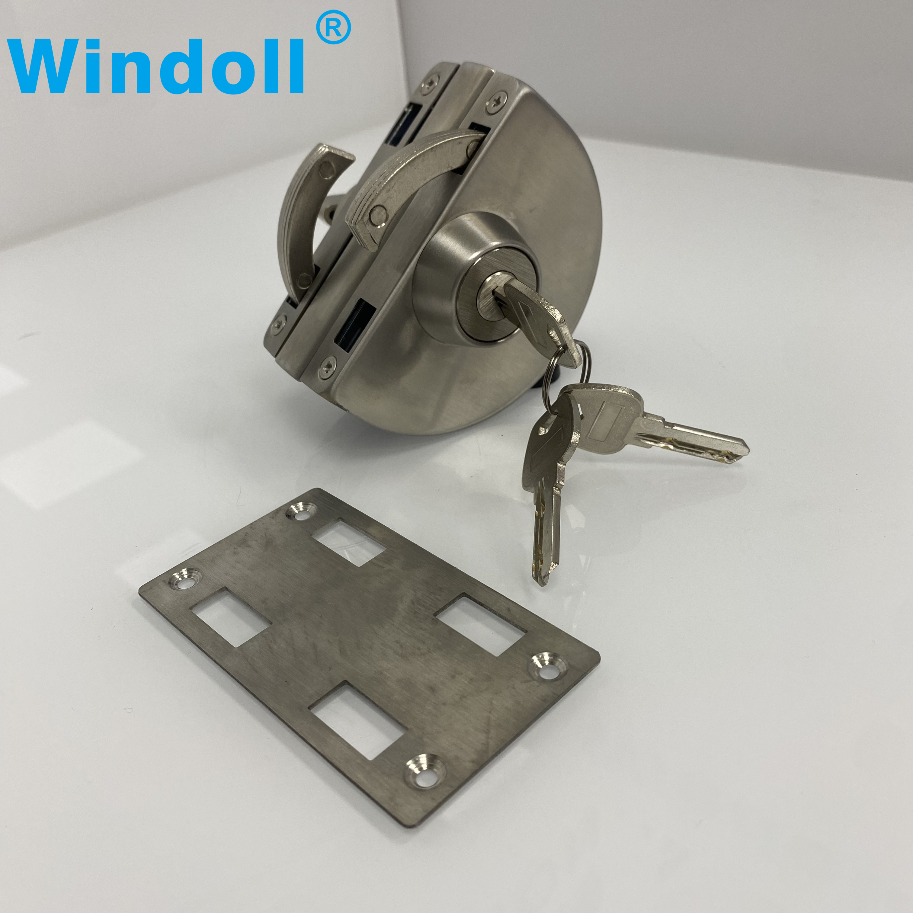 Wholesale Quick Simple Installation Cost Effectiveness Durable Stainless Steel Frameless Toughened Glass Door Lock