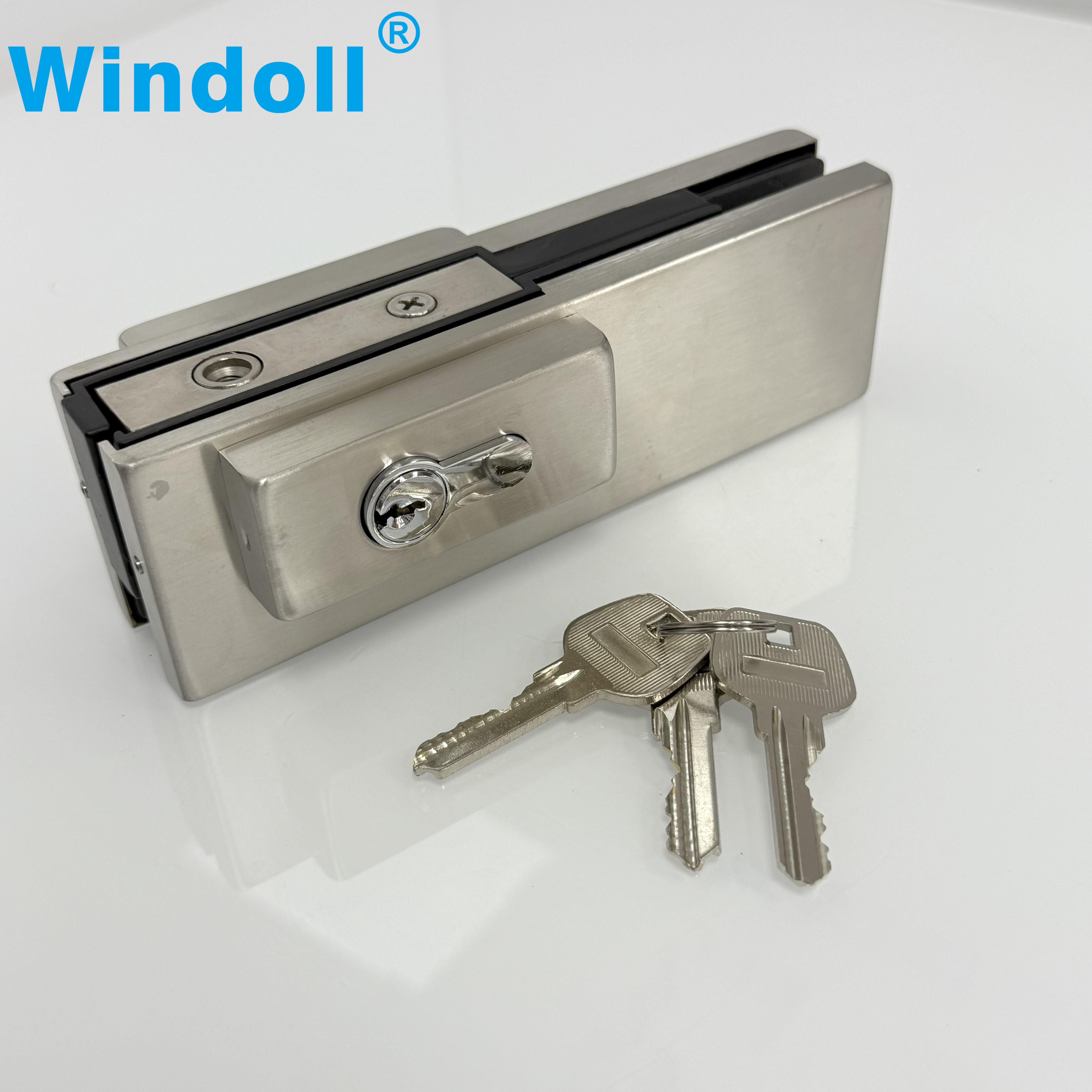 Modern SS304 Glass Door Patch Fittings Glass Hardware Door Clamp For Bathroom Glass Fittings