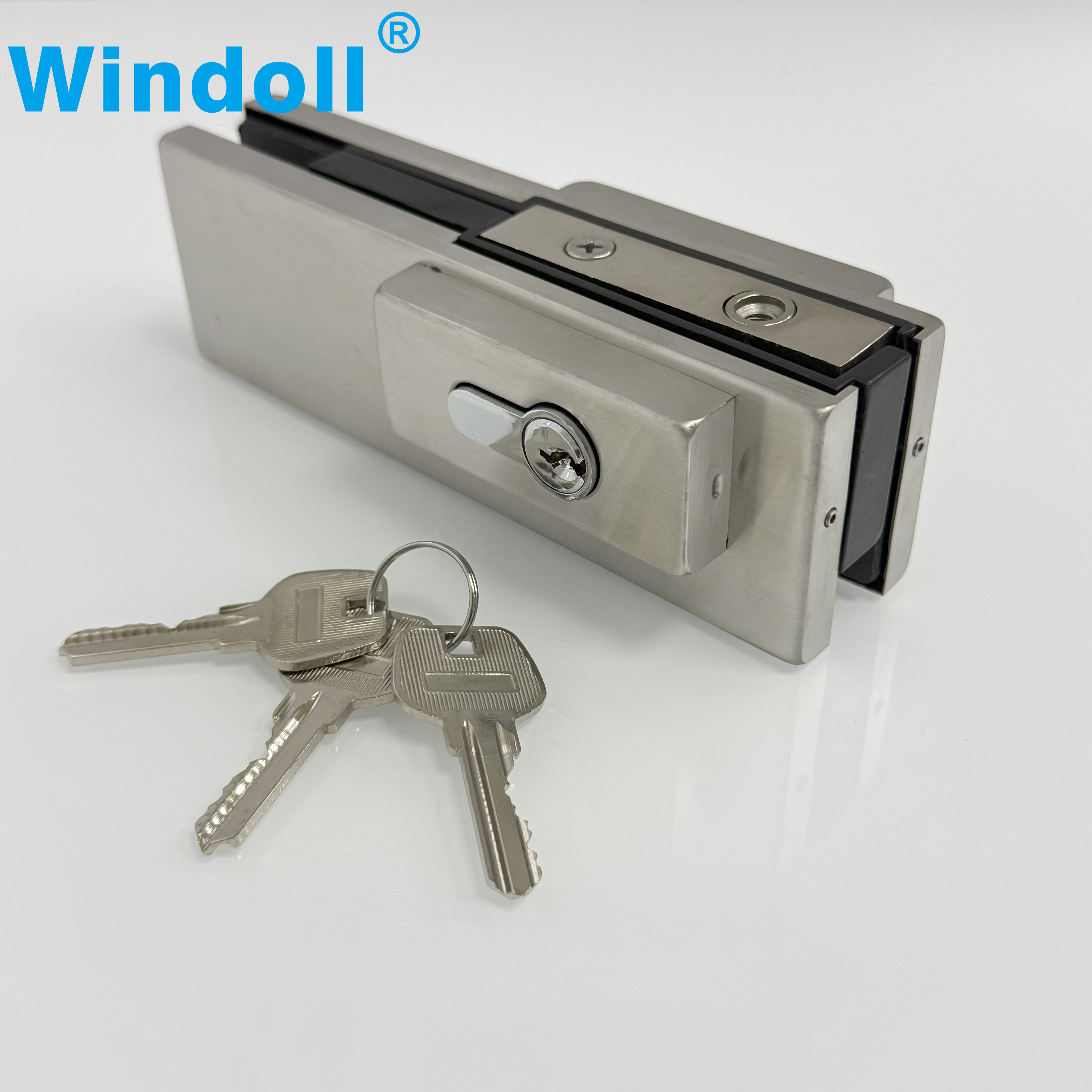 Modern SS304 Glass Door Patch Fittings Glass Hardware Door Clamp For Bathroom Glass Fittings
