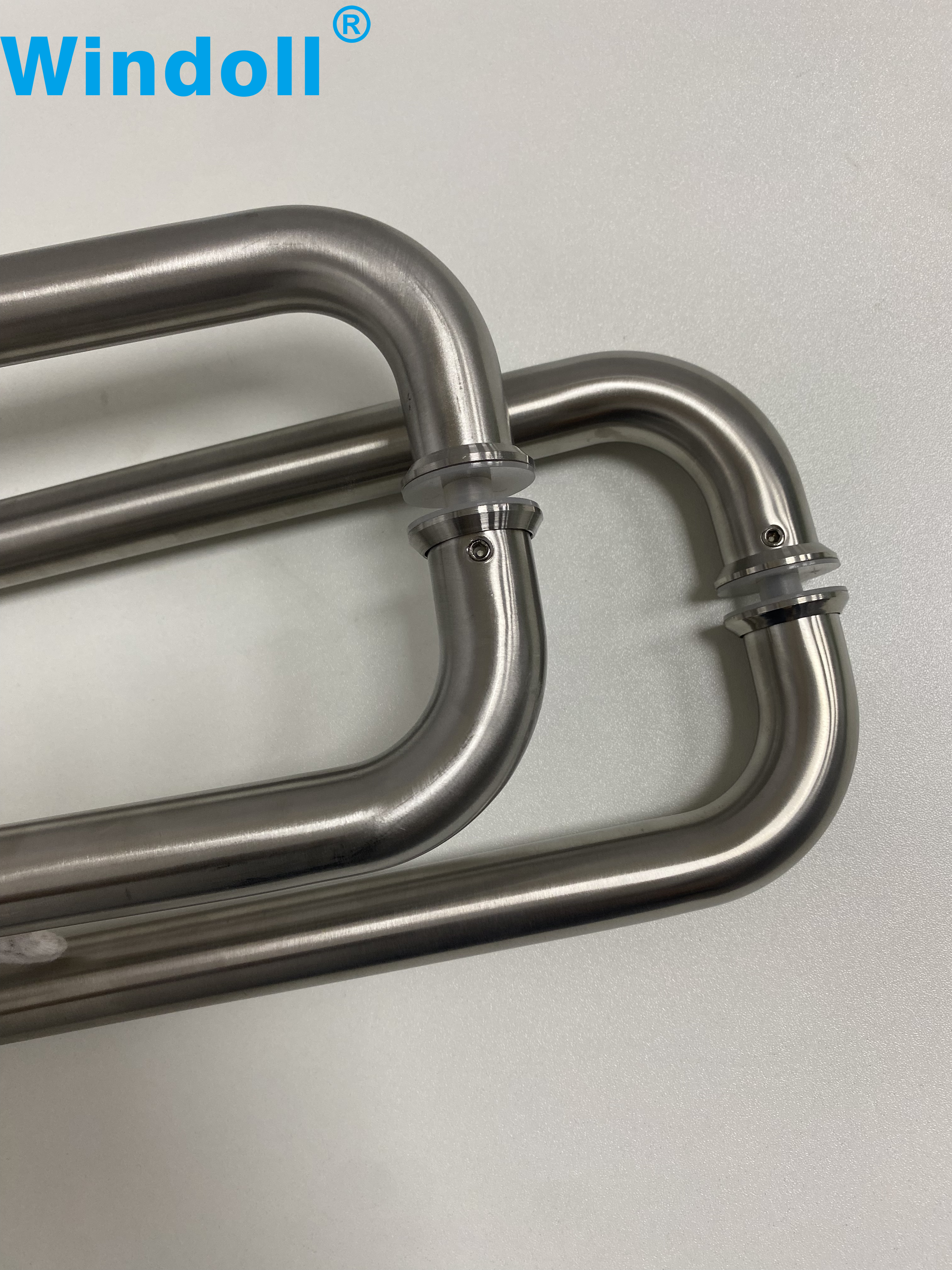 Condibe Shower Stainless Steel Room Glass Door Pull Handle Back to Back Towel Bar