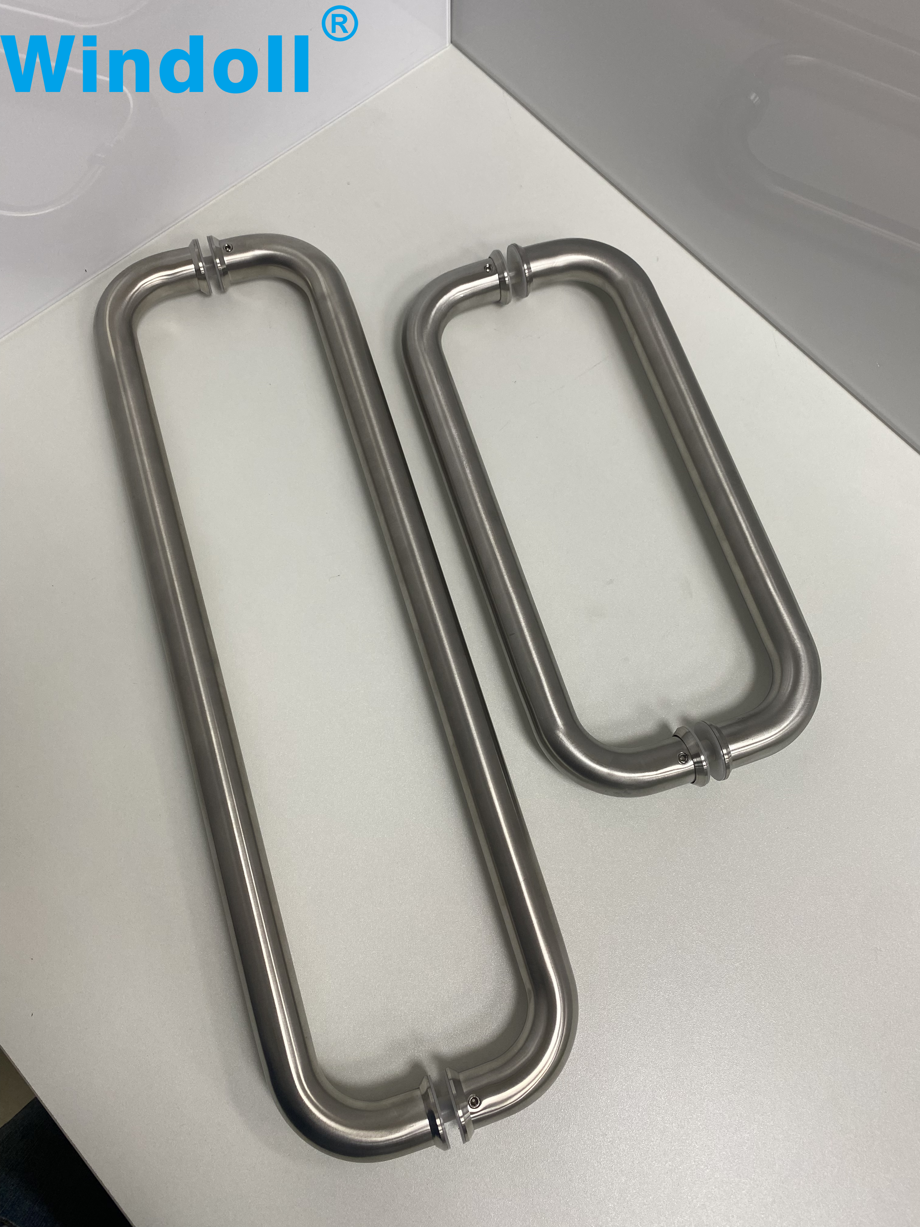 Condibe Shower Stainless Steel Room Glass Door Pull Handle Back to Back Towel Bar