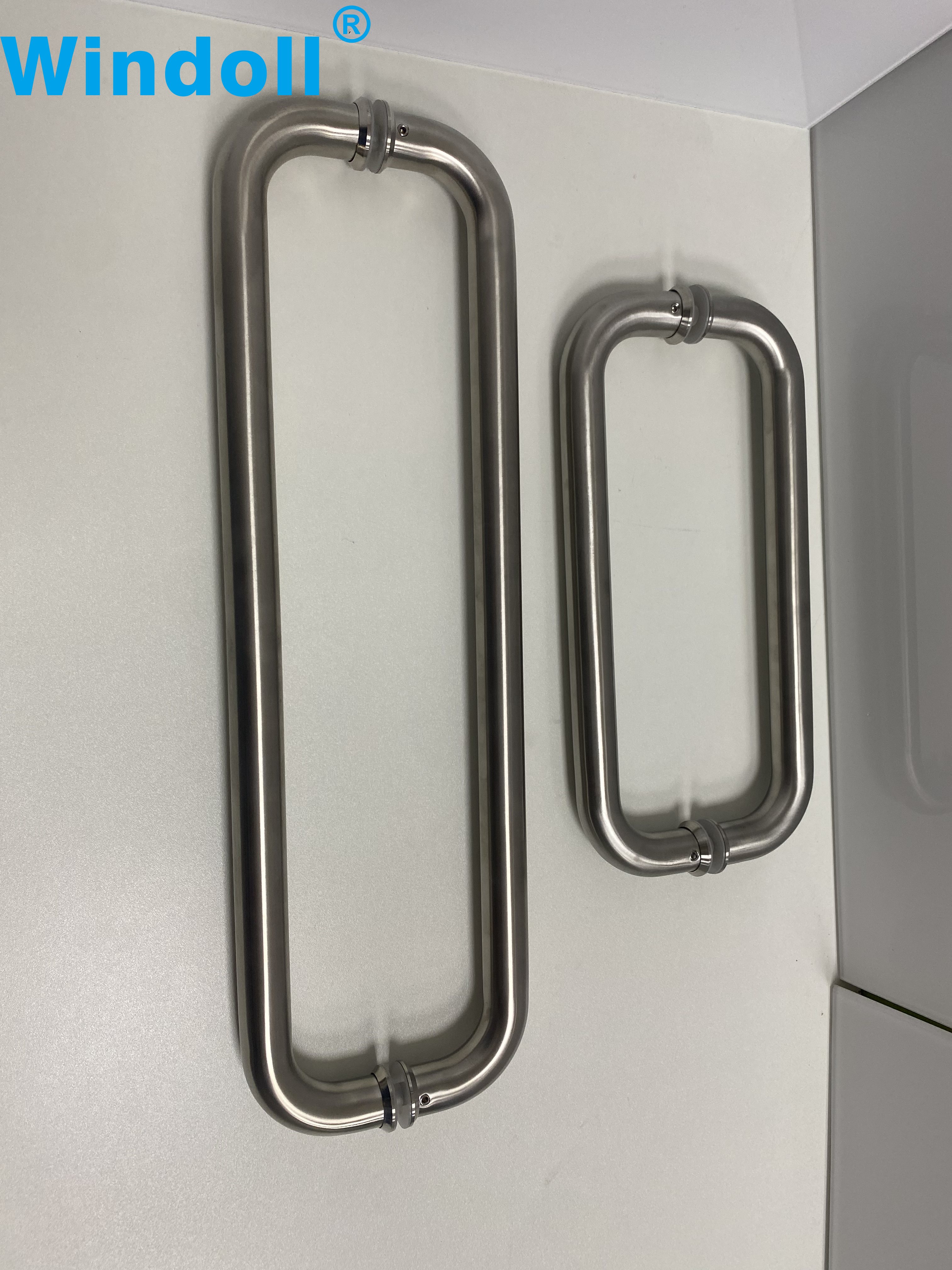 Condibe Shower Stainless Steel Room Glass Door Pull Handle Back to Back Towel Bar