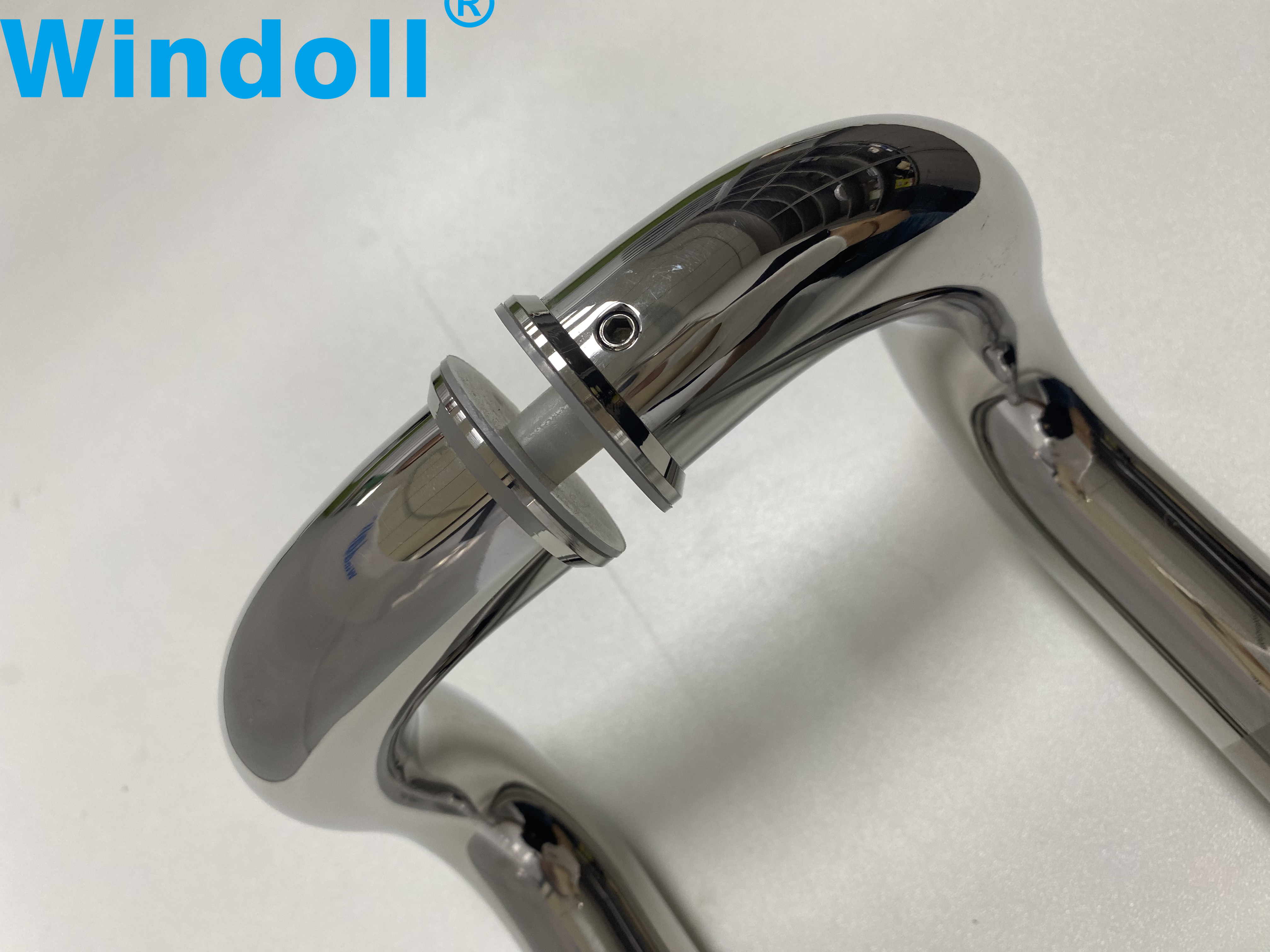 Customized Modern Polishing Mirror Sanding Black Gold Round Square Stainless Steel 201 304 Exterior Main Glass Door Pull Handle