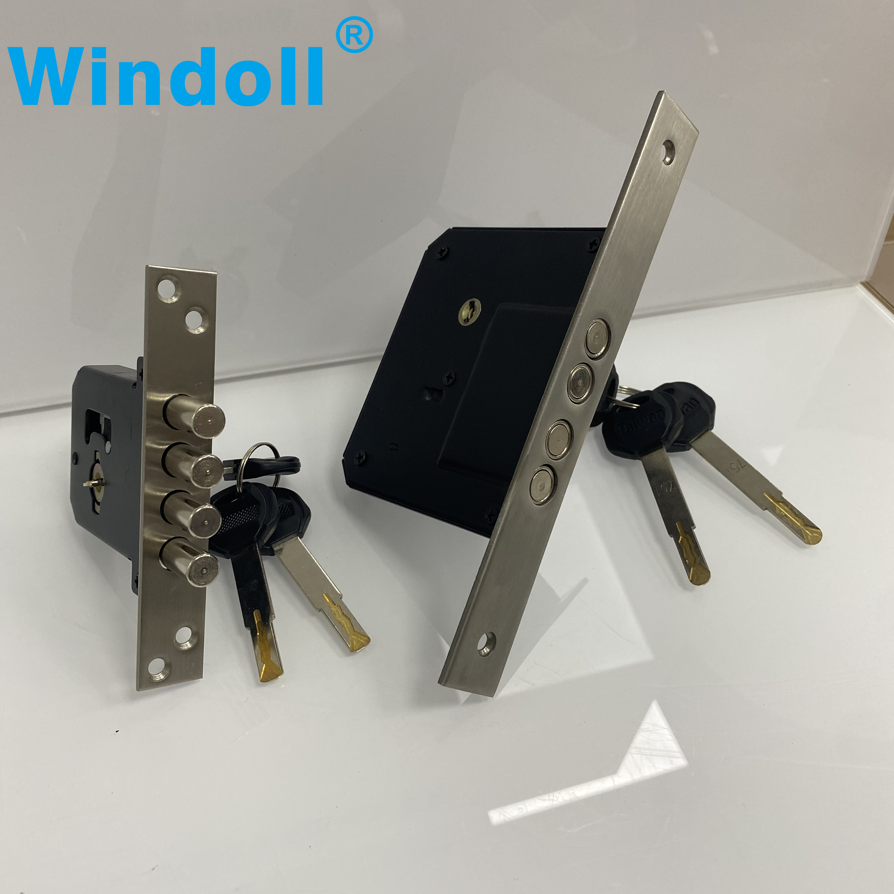 High Quality Security Hook Tongue Latch Lock Body Cylinder Lock Body Mortise Lock Boday