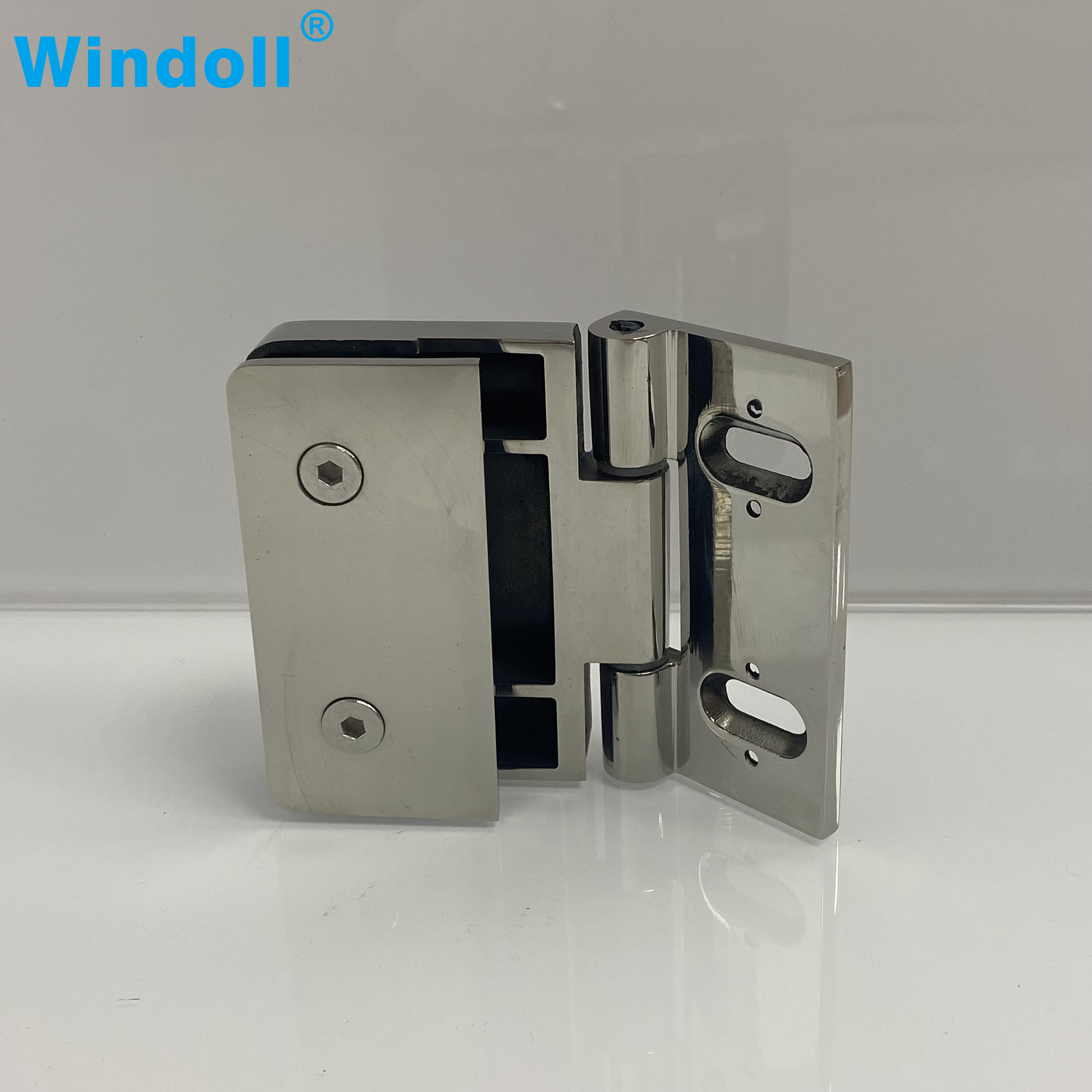 Customized 90 Degree Shower Door Clip Modern Bathroom Glass Wall to Glass Fixing Bracket Clamp for Hotels