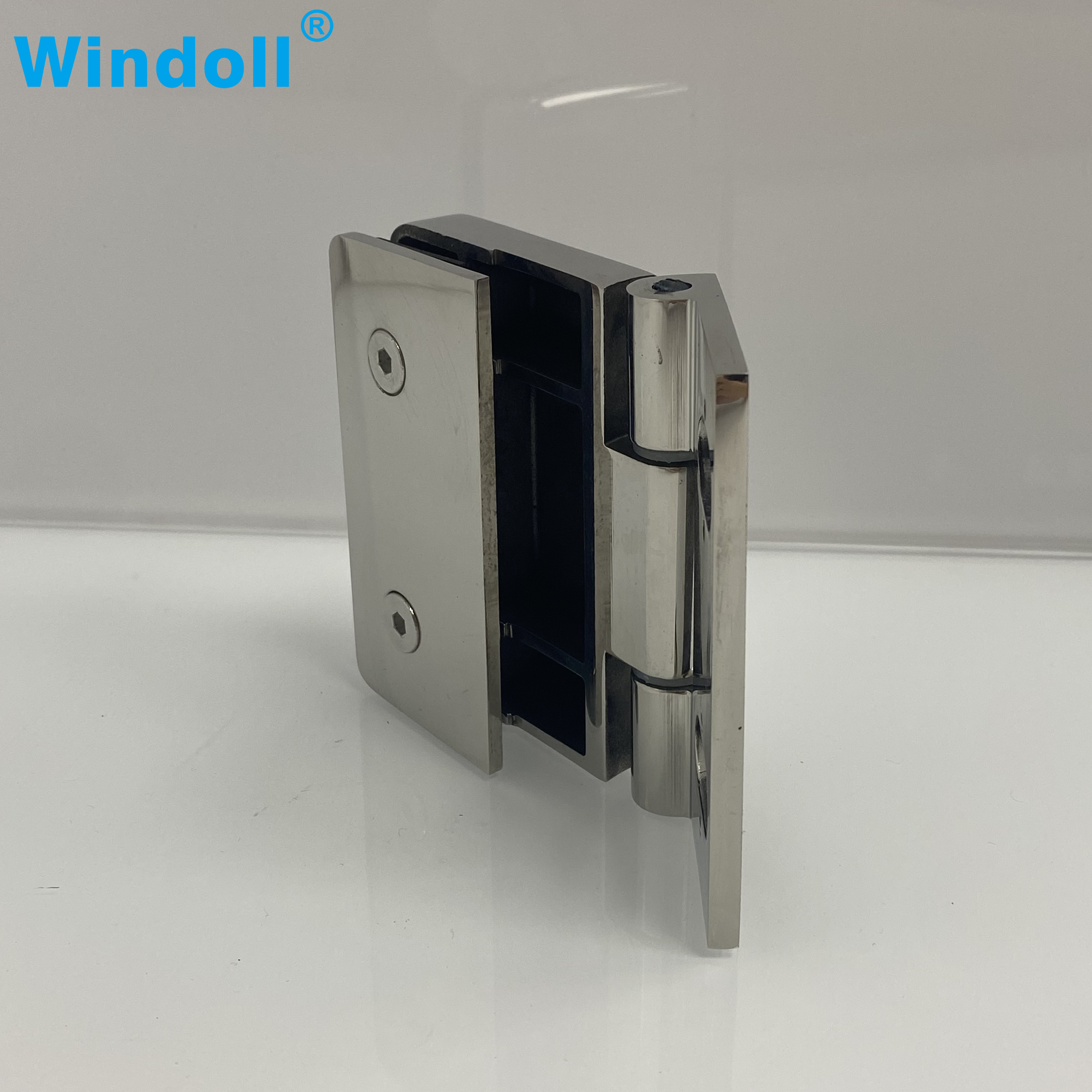 Customized 90 Degree Shower Door Clip Modern Bathroom Glass Wall to Glass Fixing Bracket Clamp for Hotels