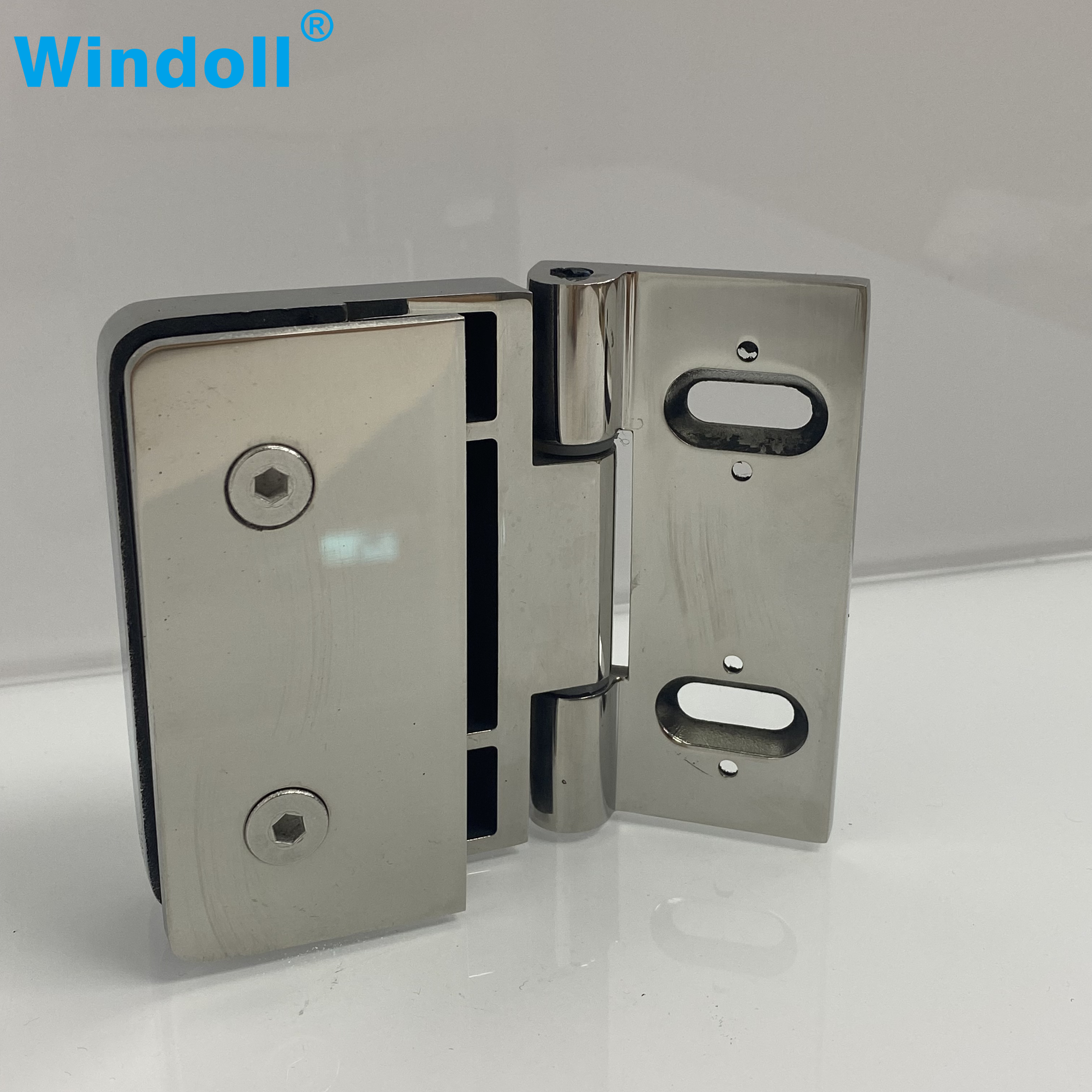Customized 90 Degree Shower Door Clip Modern Bathroom Glass Wall to Glass Fixing Bracket Clamp for Hotels