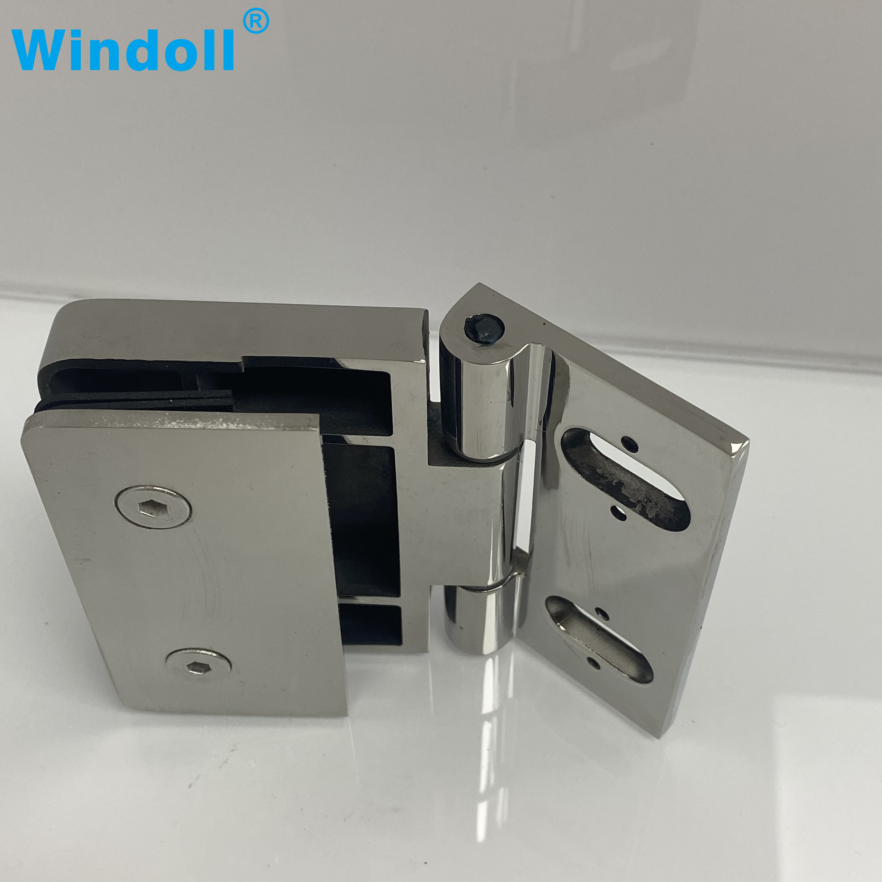 Customized 90 Degree Shower Door Clip Modern Bathroom Glass Wall to Glass Fixing Bracket Clamp for Hotels