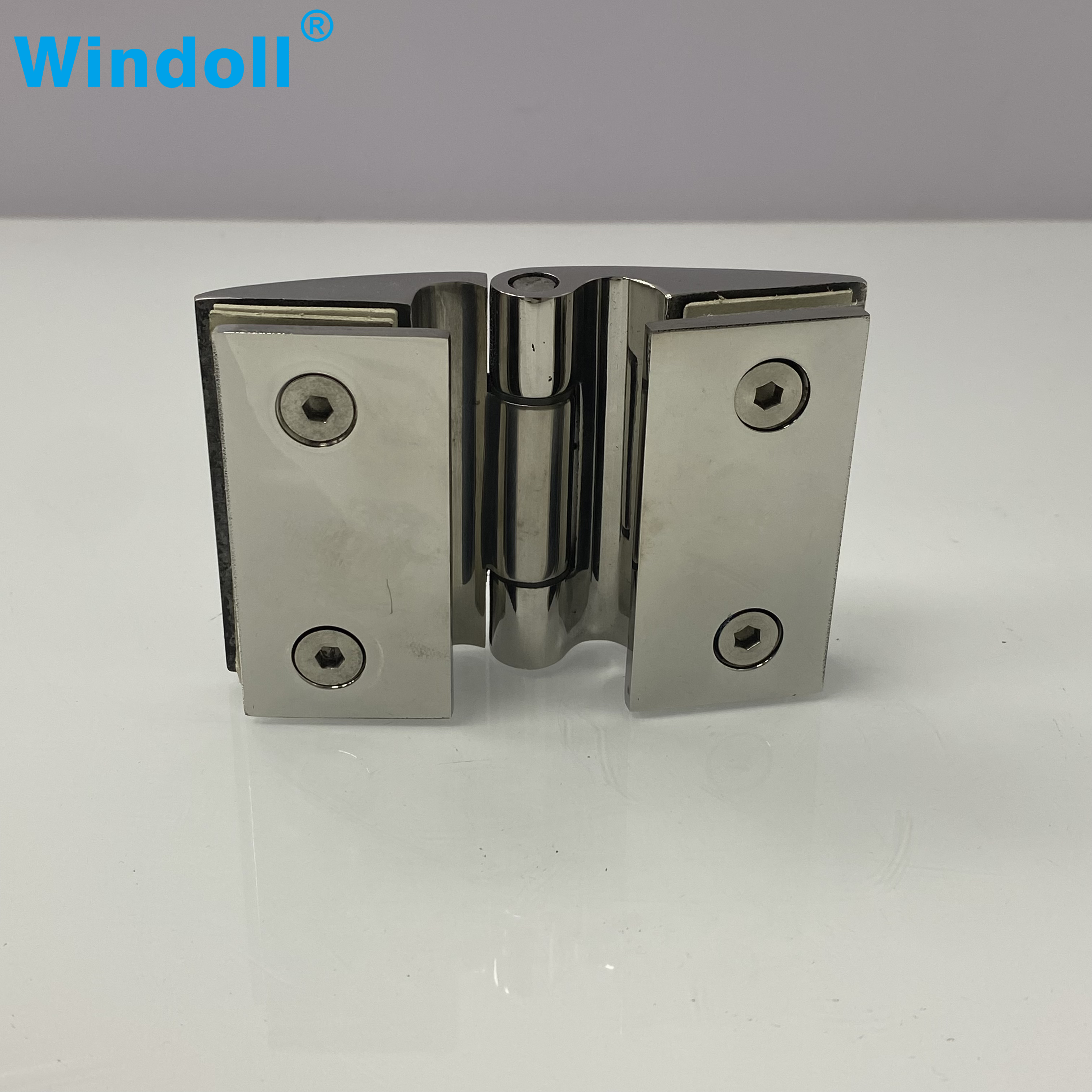 Simple Stainless Steel Frameless Shower Room Hinge Precision Cast Glass Door Clip Waterproof Bilateral Bathroom Accessory Direct