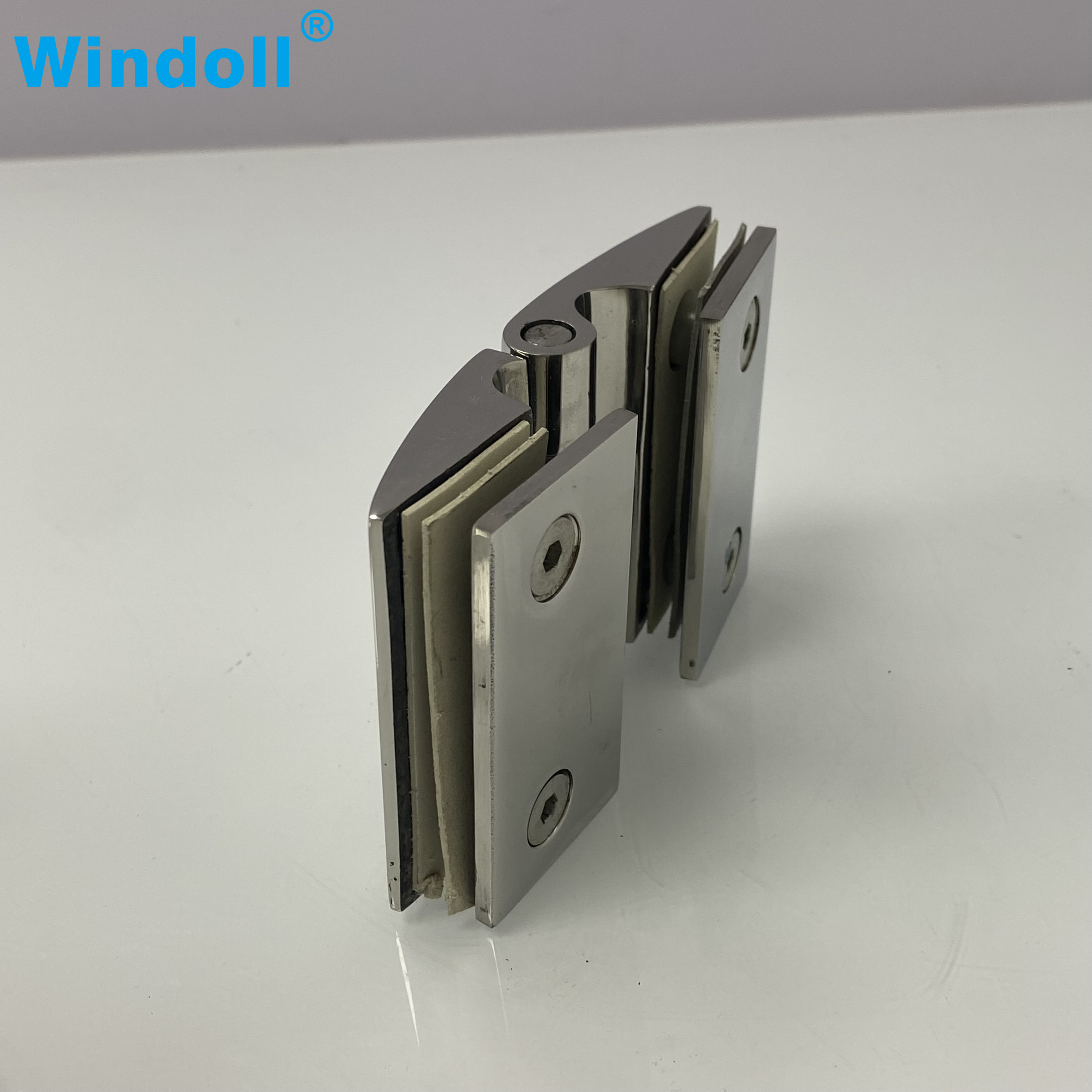 Simple Stainless Steel Frameless Shower Room Hinge Precision Cast Glass Door Clip Waterproof Bilateral Bathroom Accessory Direct