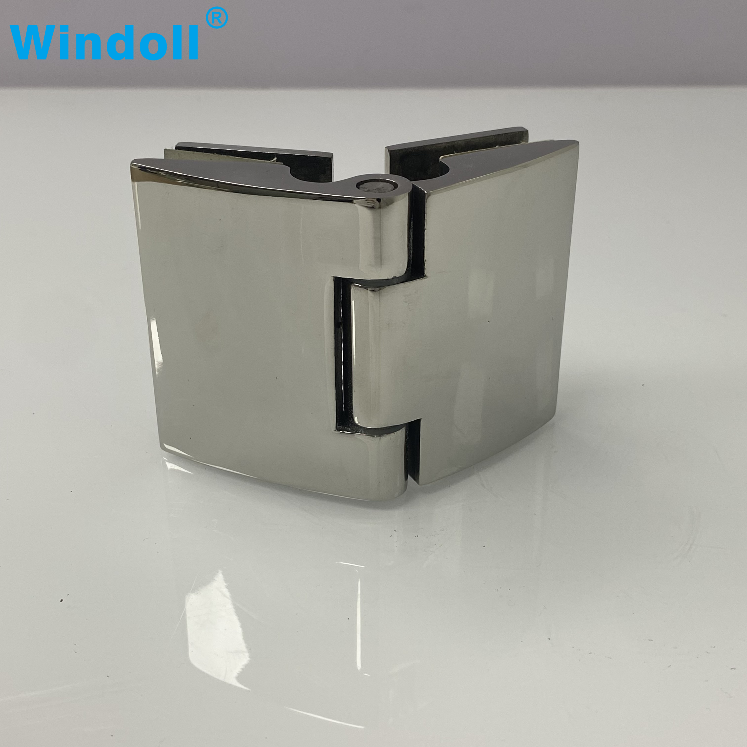 Simple Stainless Steel Frameless Shower Room Hinge Precision Cast Glass Door Clip Waterproof Bilateral Bathroom Accessory Direct