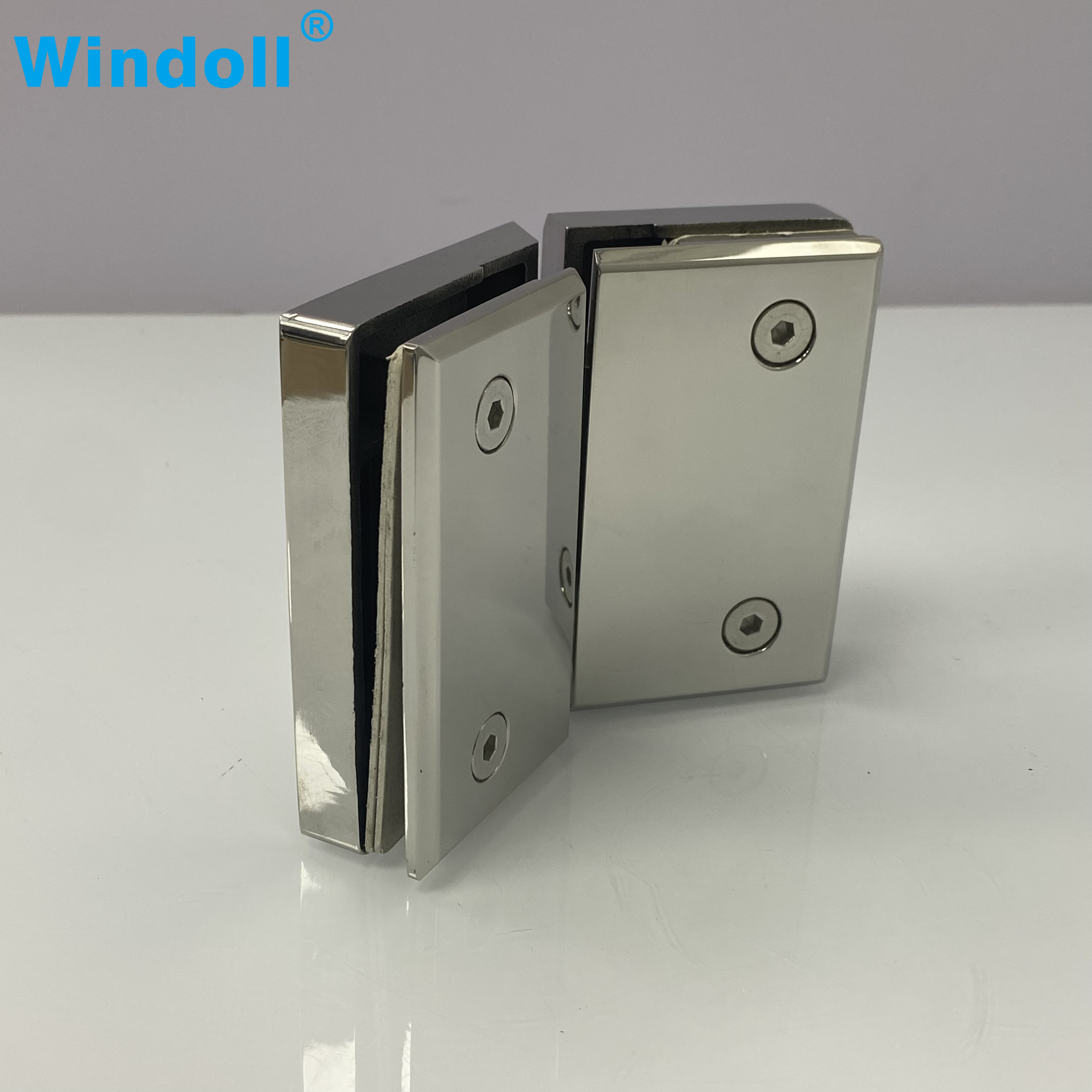 Customized Stainless Steel Shower Hinge Bevel Edge Glass Door Glass Wall Bathroom Accessories Factory Customization