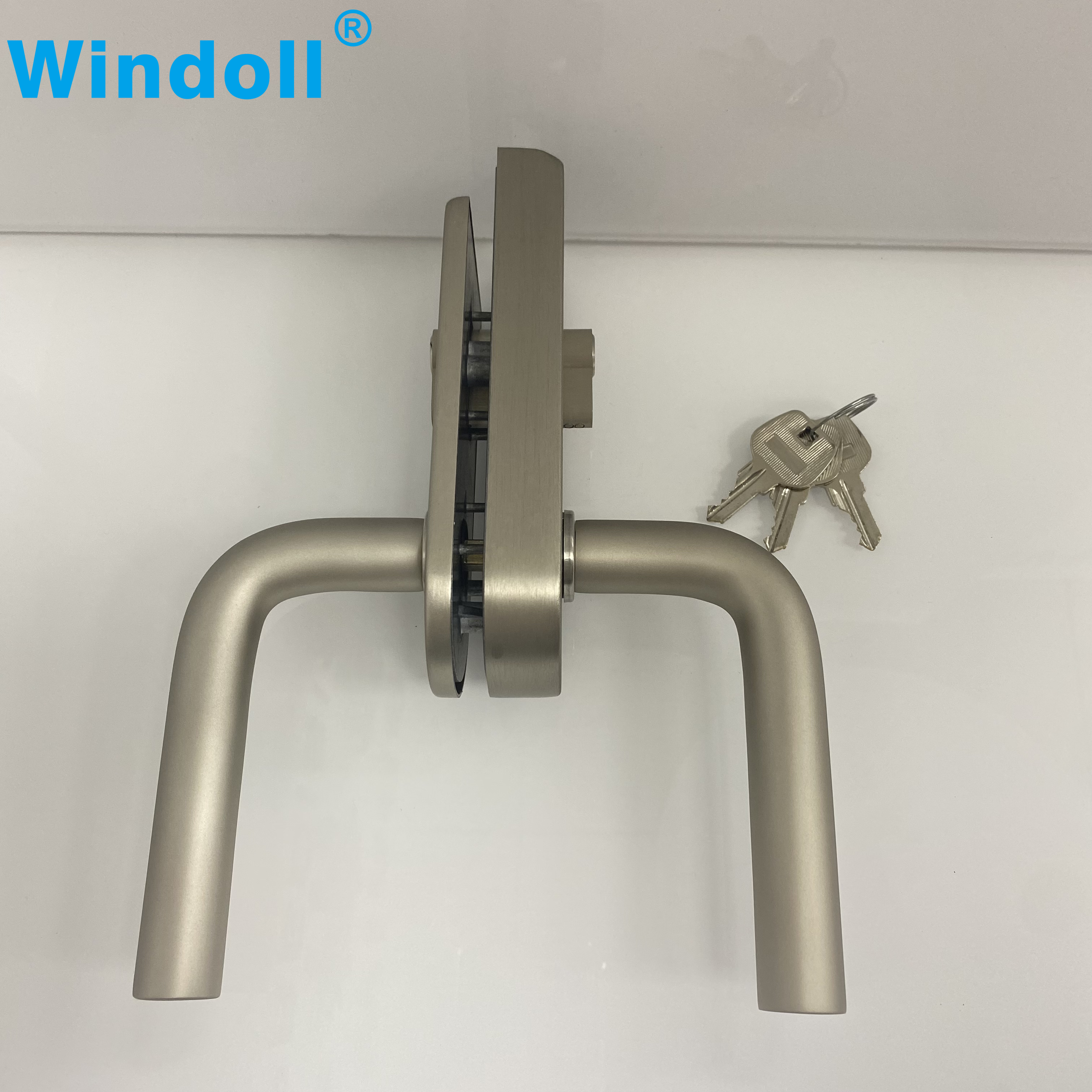 wholse tempered frameless glass door lock glass door lock with handles