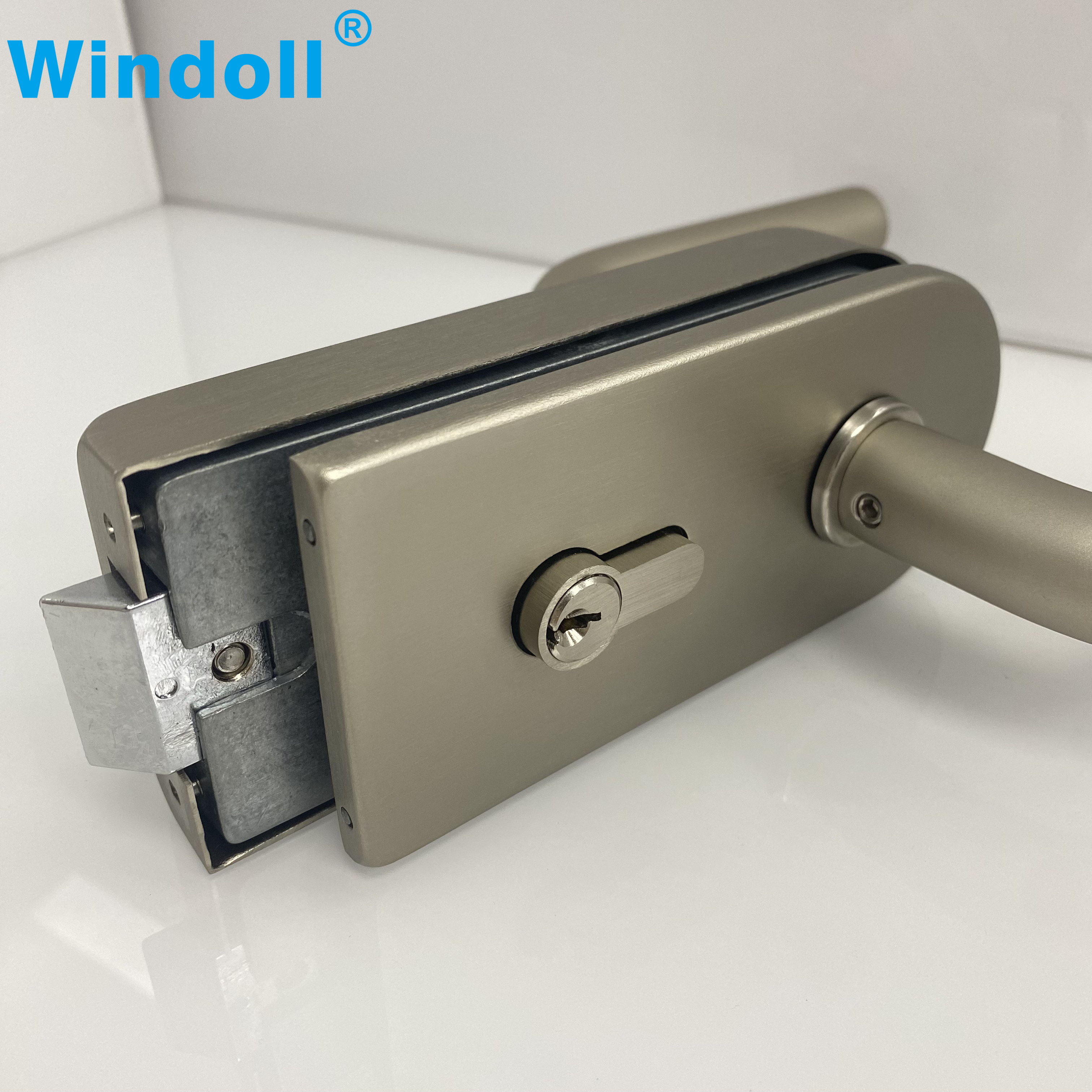 wholse tempered frameless glass door lock glass door lock with handles