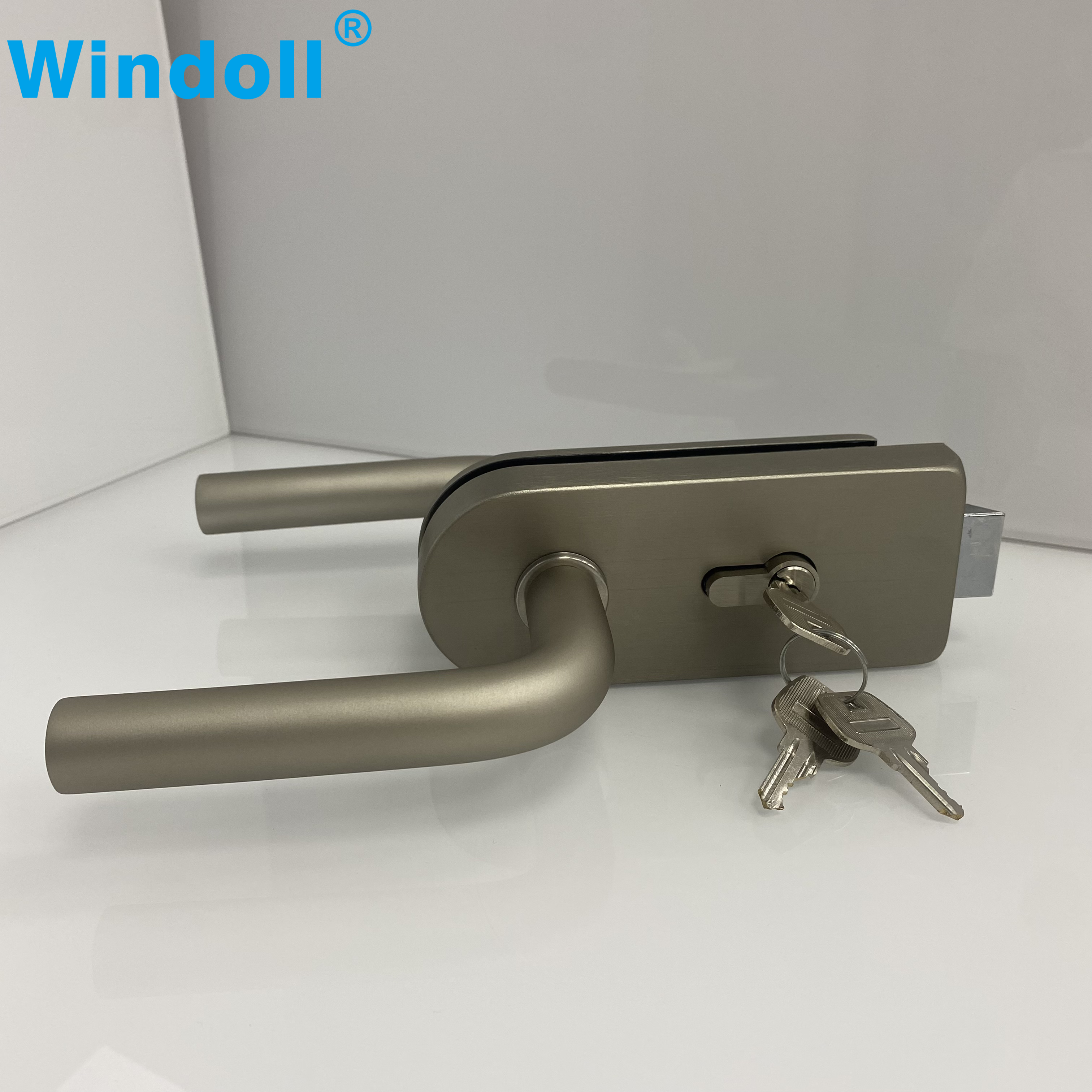wholse tempered frameless glass door lock glass door lock with handles