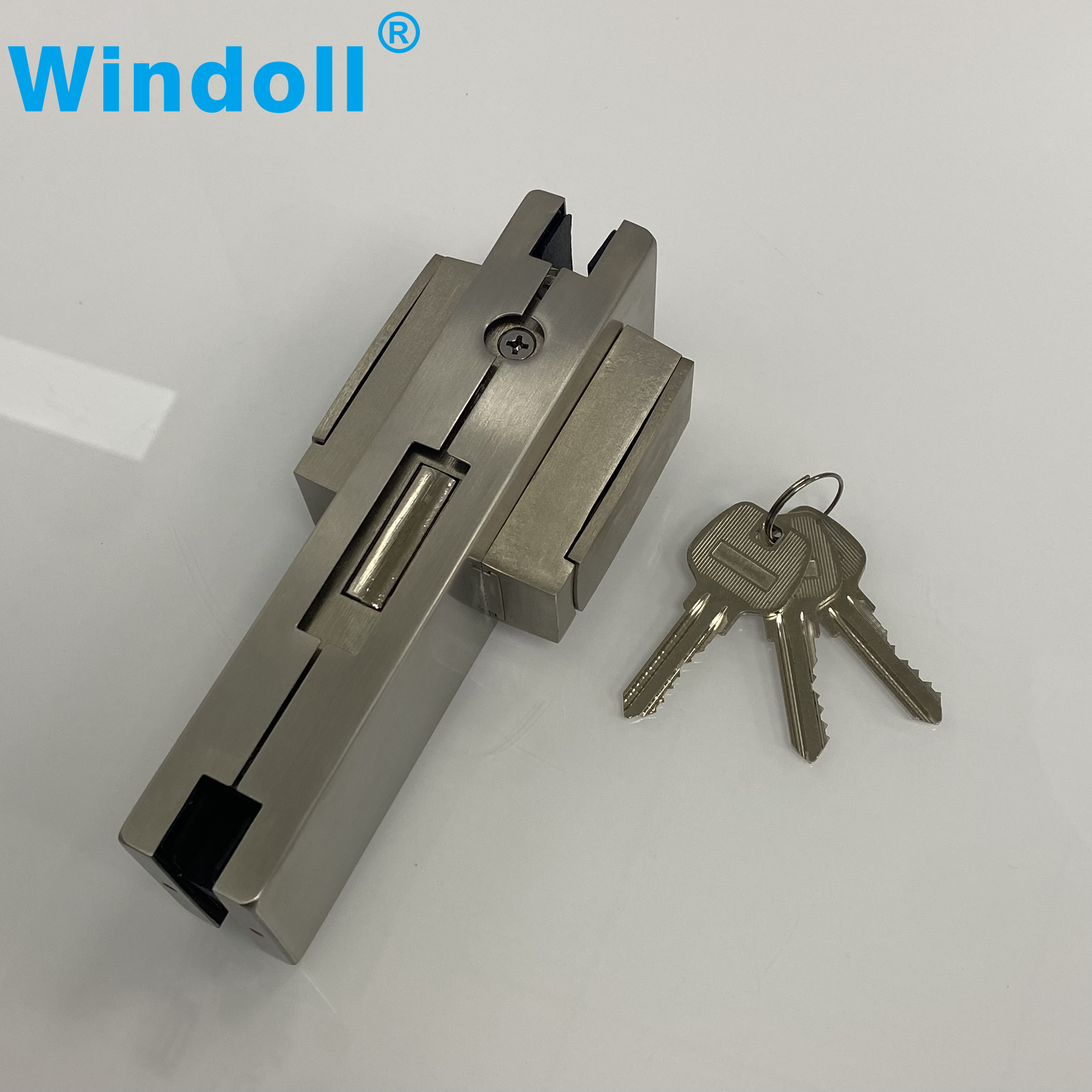 Heavy Duty Glass Door Patch Lock Fittings Stainless Steel Locks For Door Accessories