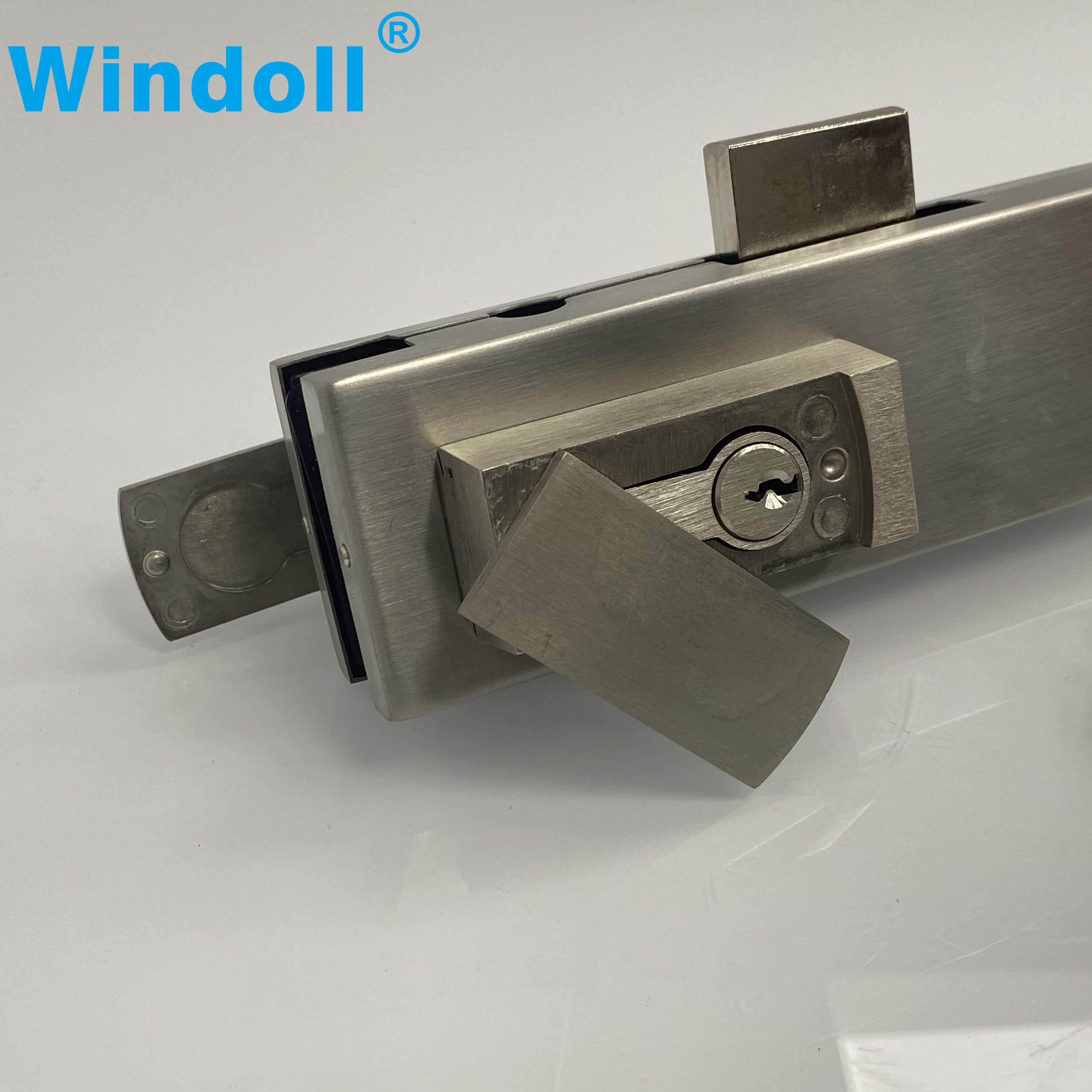 Heavy Duty Glass Door Patch Lock Fittings Stainless Steel Locks For Door Accessories
