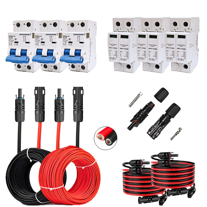 Materiais auxiliares fotovoltaicos de alta qualidade para sistemas solares.