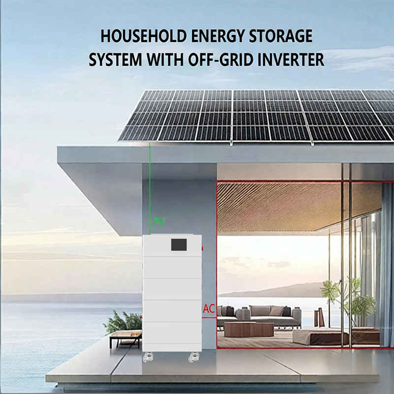 solar battery storage powerwall home energy storage home battery backup Vertical Low Voltage 51.2V Stack Battery for Home ESS