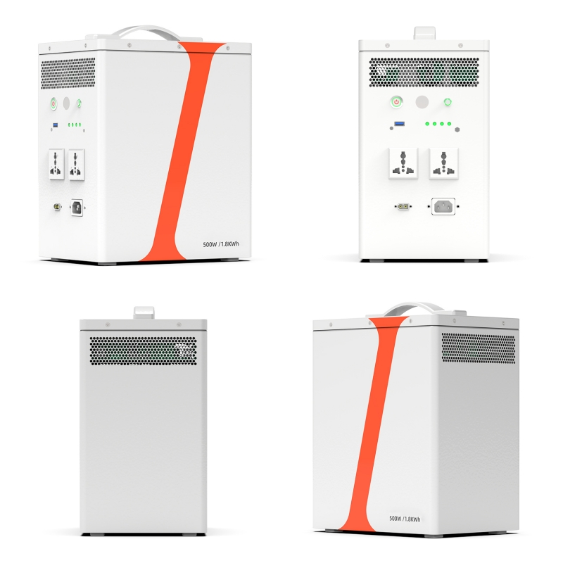 Système de stockage solaire tout-en-un hors réseau de 500 W et 1,8 kWh pour la maison