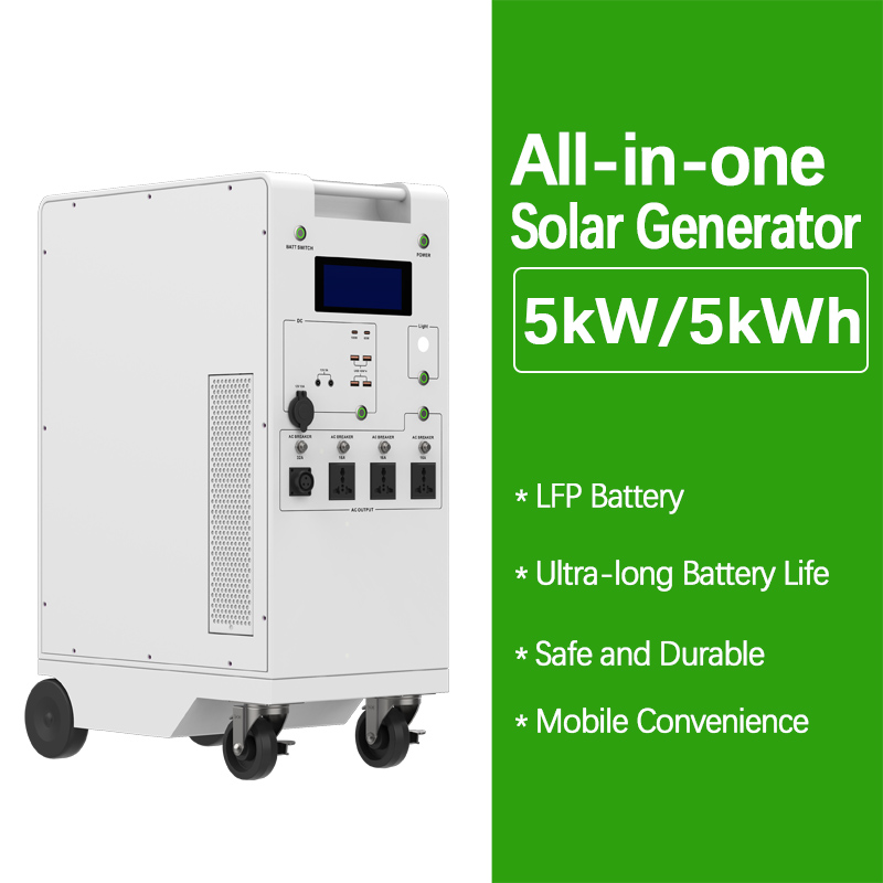 Générateur solaire hybride 5 kW 5 kWh pour systèmes solaires domestiques