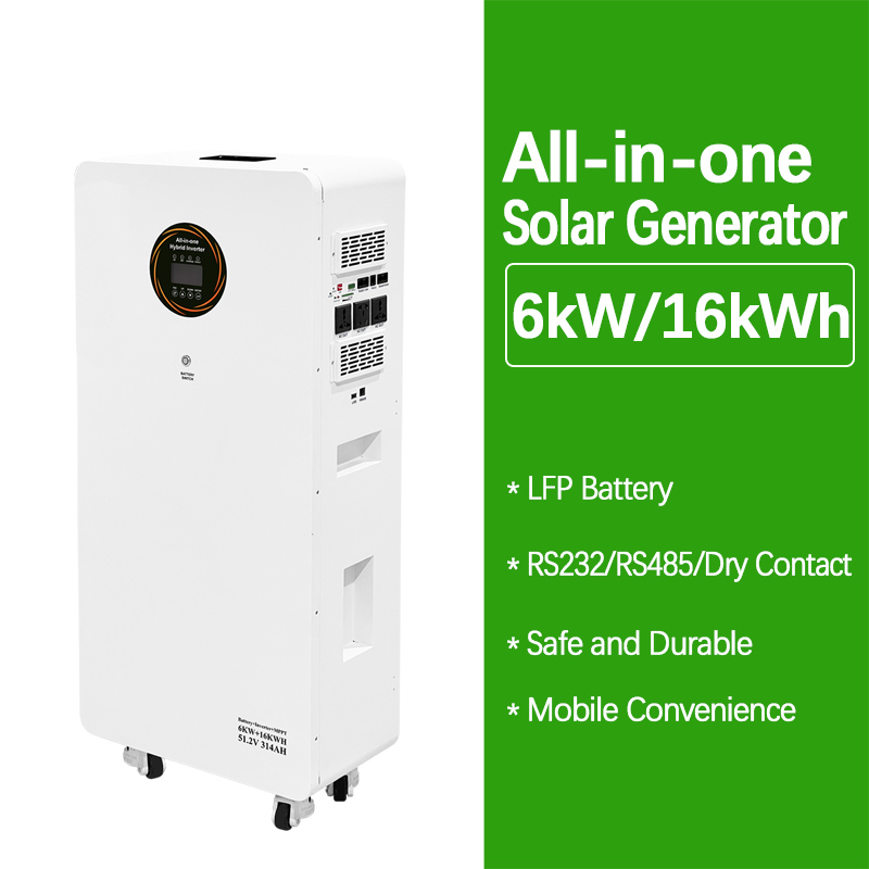 Système de stockage solaire hybride mobile 6 kW 16 kWh