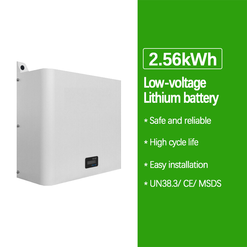 Système solaire hybride de 3 kW, batterie au lithium de 2,56 kWh