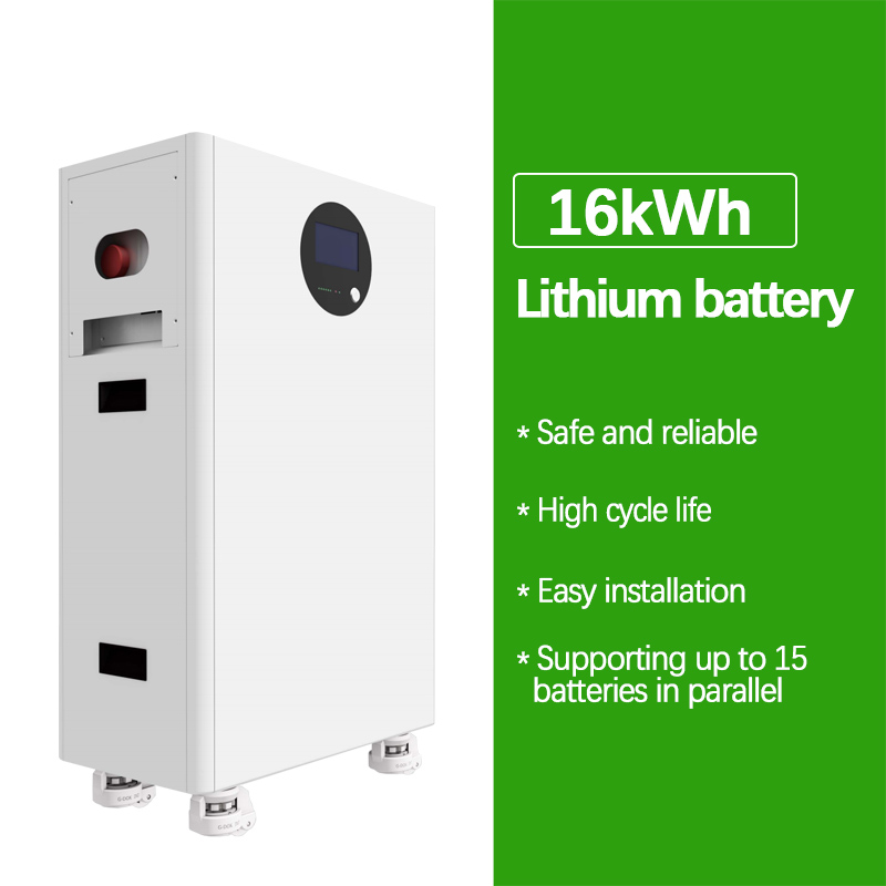 Kit de batterie LiFePO4 hybride 16 kW avec système solaire 16 kW et batterie 51,2 V