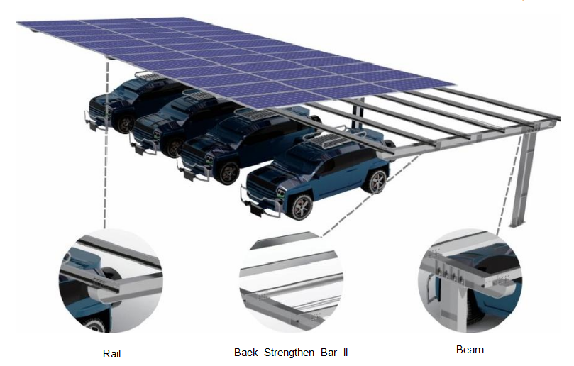 Steel Solar Carport Panel Bracket