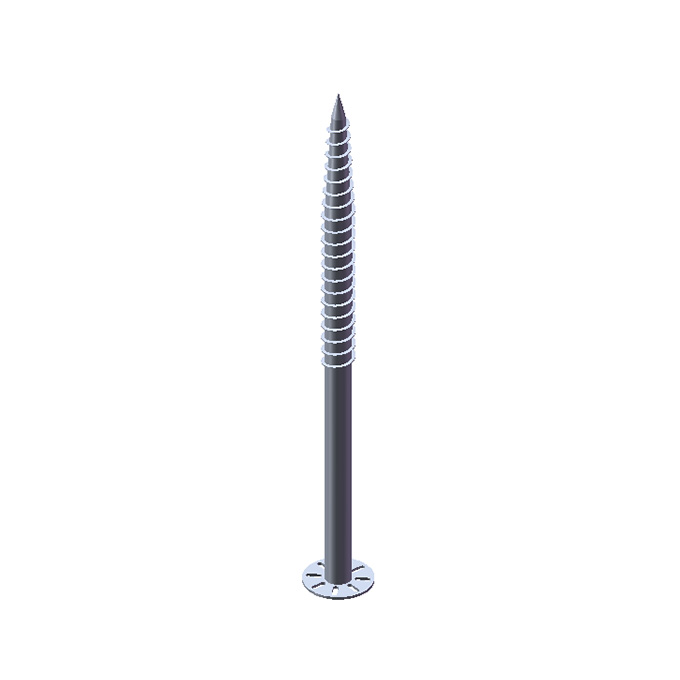 Q235 Steel Hot-dip Galvanized Ground Screw | Angels Solar
