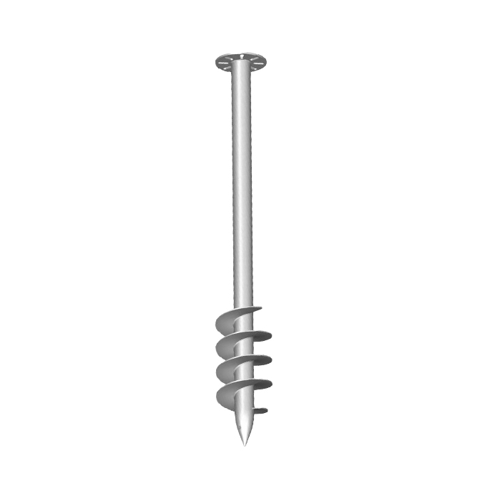 Hot Dip Galvanized Ground Screw Anchor | Angels Solar