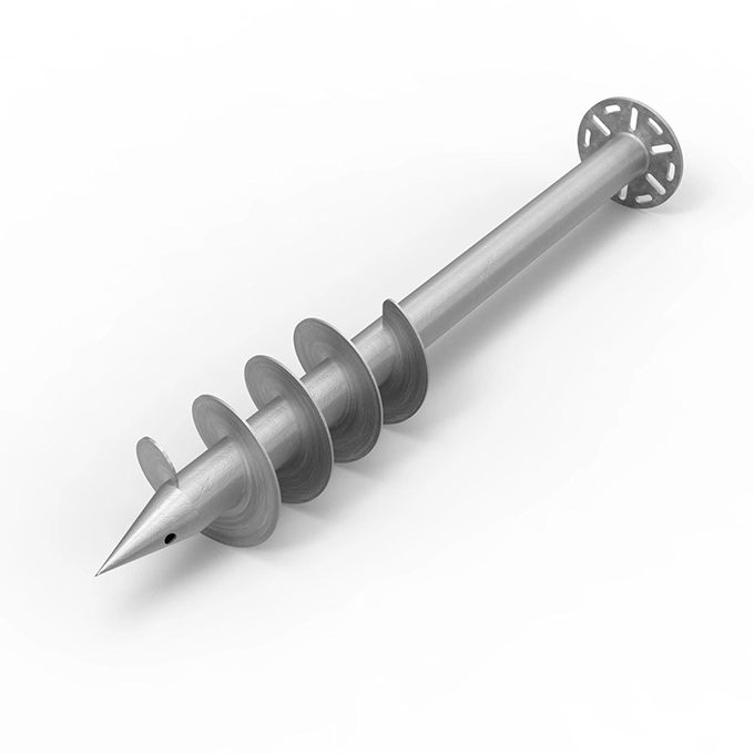 Hot Dip Galvanized Ground Screw Anchor | Angels Solar