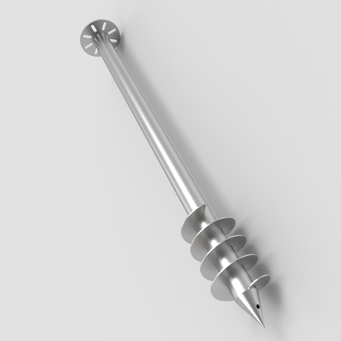 Hot Dip Galvanized Ground Screw Anchor | Angels Solar
