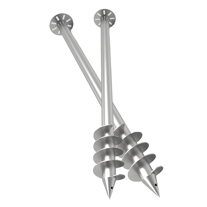 Hot Dip Galvanized Ground Screw Anchor | Angels Solar