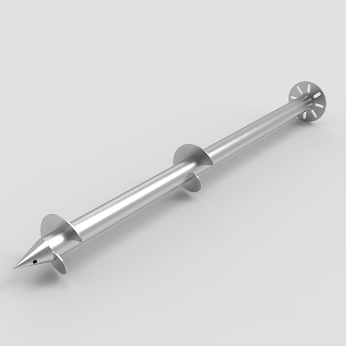 Galvanized Helical Earth Screw For House Foundation | Angels Solar