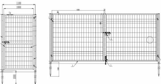 Galvanized Bend Fence Mesh